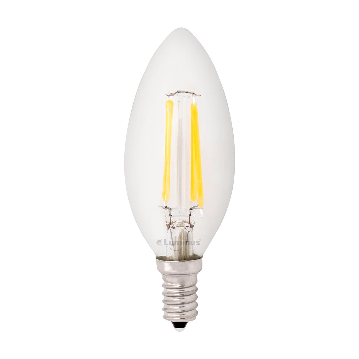 Ampoule B11 E12 à filament DEL 4 W 5 000 K Luminus