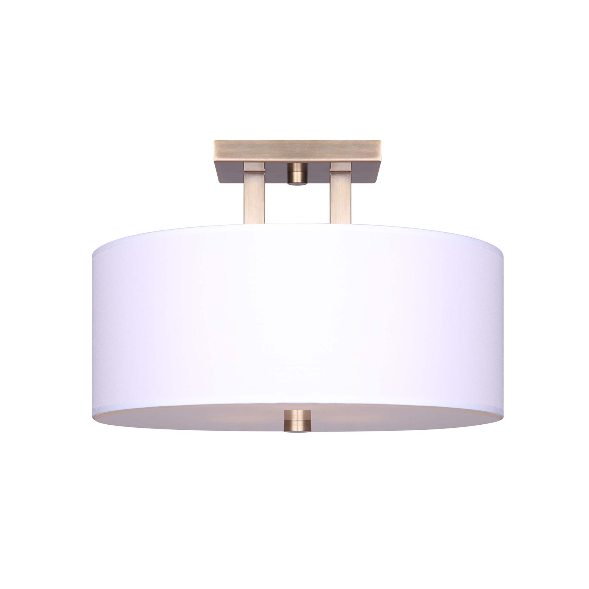 River 15" Gold Semi Flush Mount