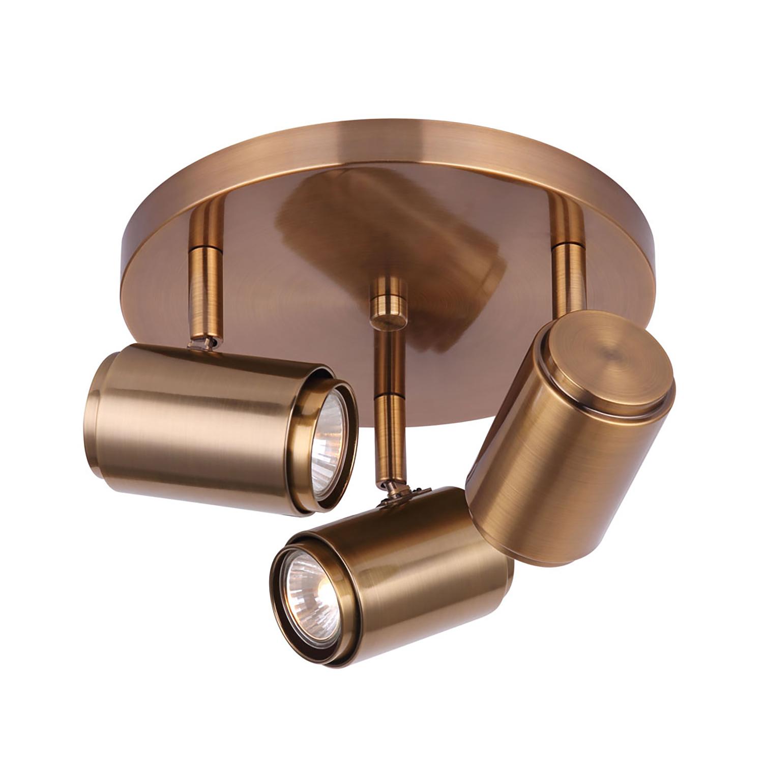 Shale 3 Light Gold Ceiling And Wall Light