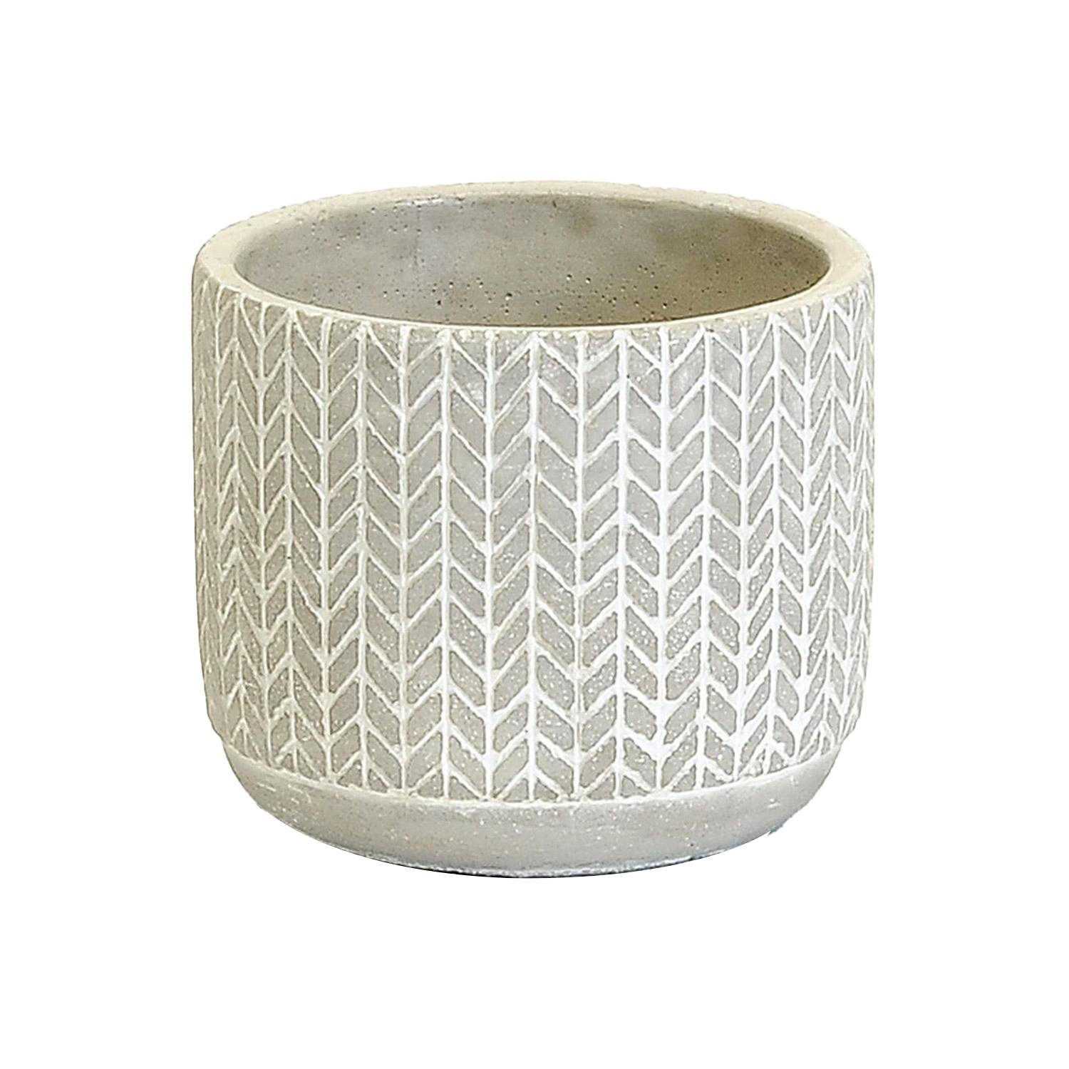 Medium Concrete Pot Arrow Planter 4.75"