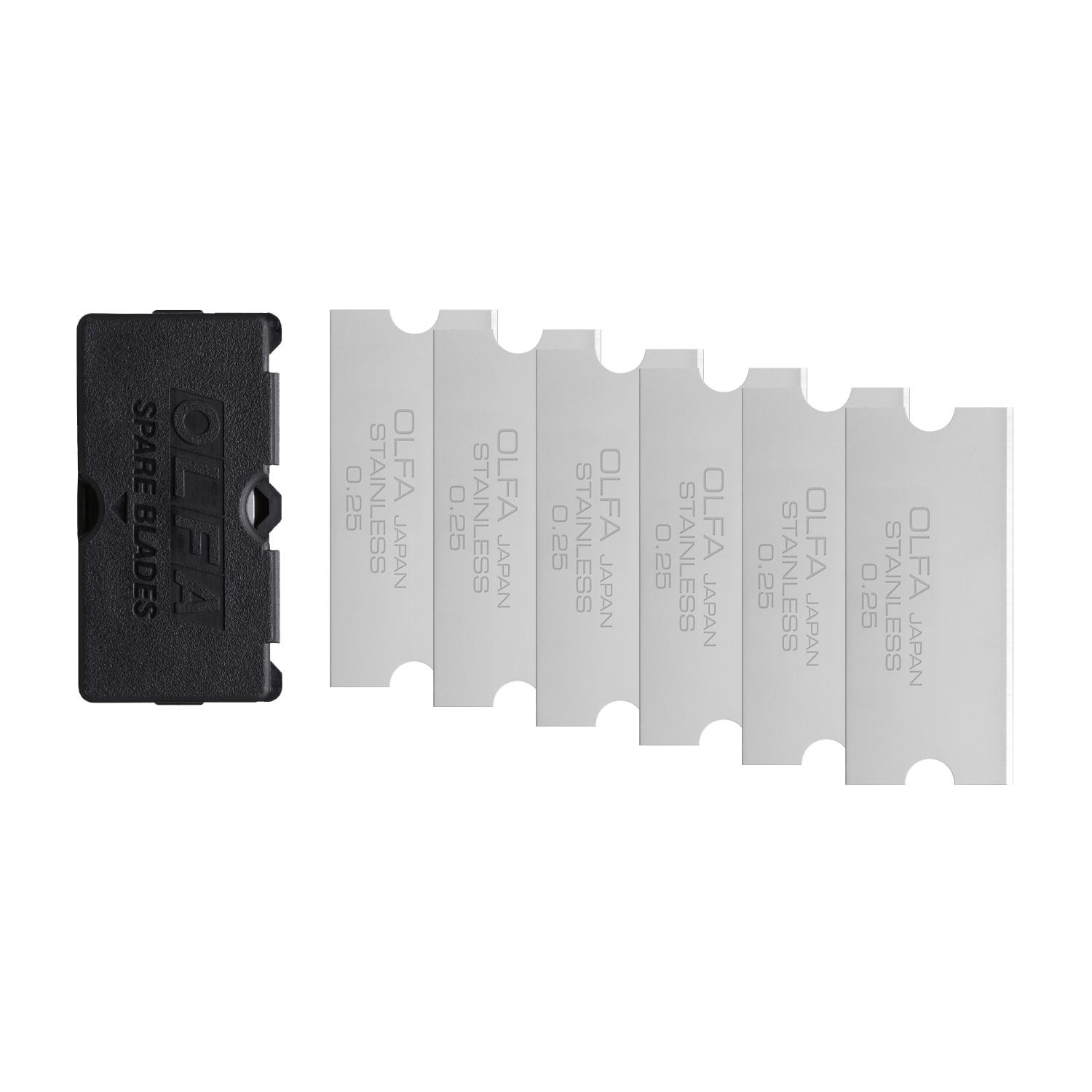 40mm Stainless Steel Glass Scraper Blades-6/Pack