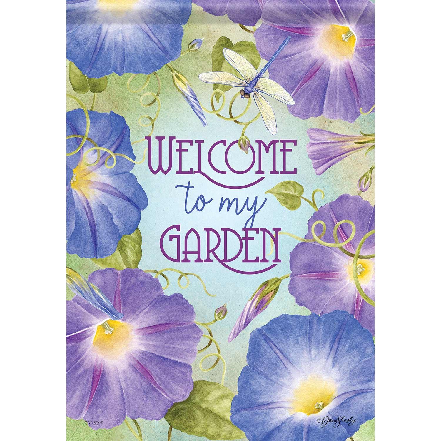 Drapeau de jardin «Gloire du matin »