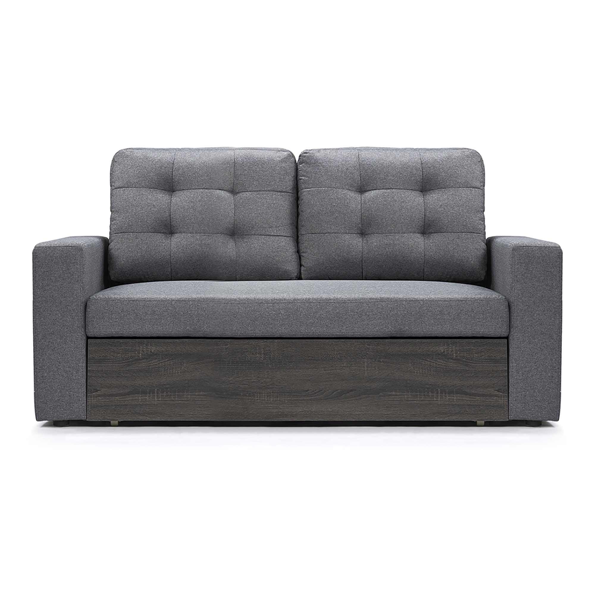 Grey Ben Love Seat with Storage