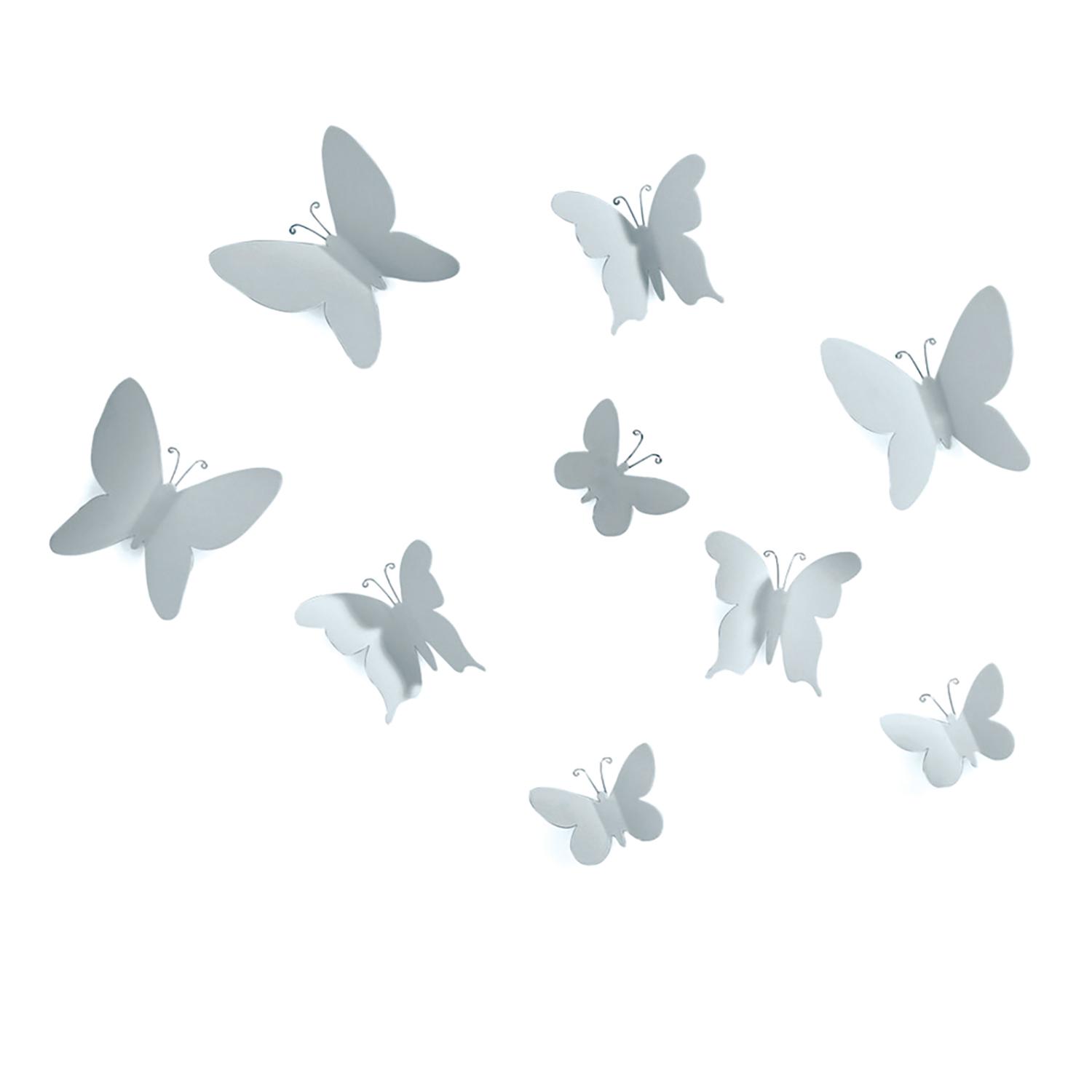 Mariposa Grey 9 Piece Wall Décor
