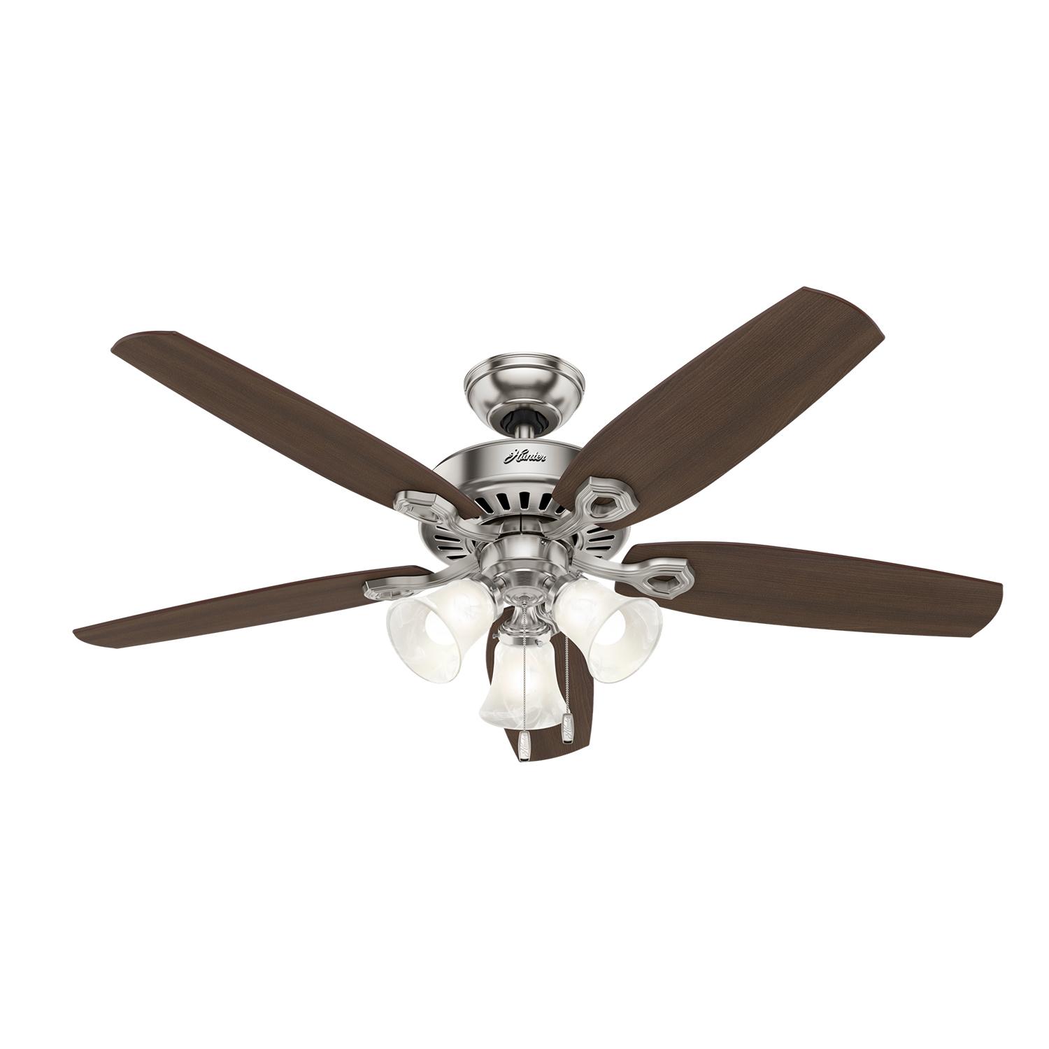 Hinnman 52" 5-Blade Brushed Nickel Ceiling Fan - LED Light