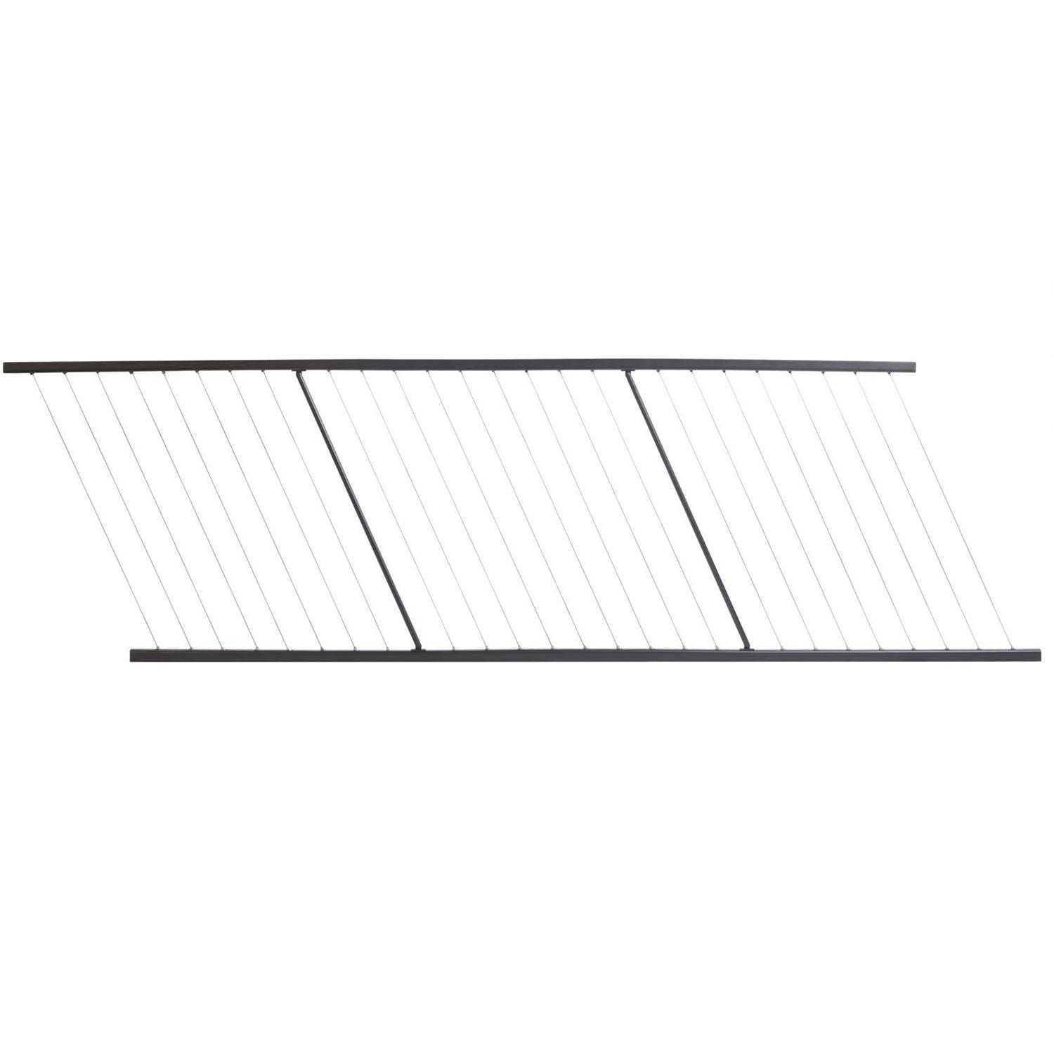 Fortress Fe26 Cable Rail Vertical Stair 34" x 8' Black Sand
