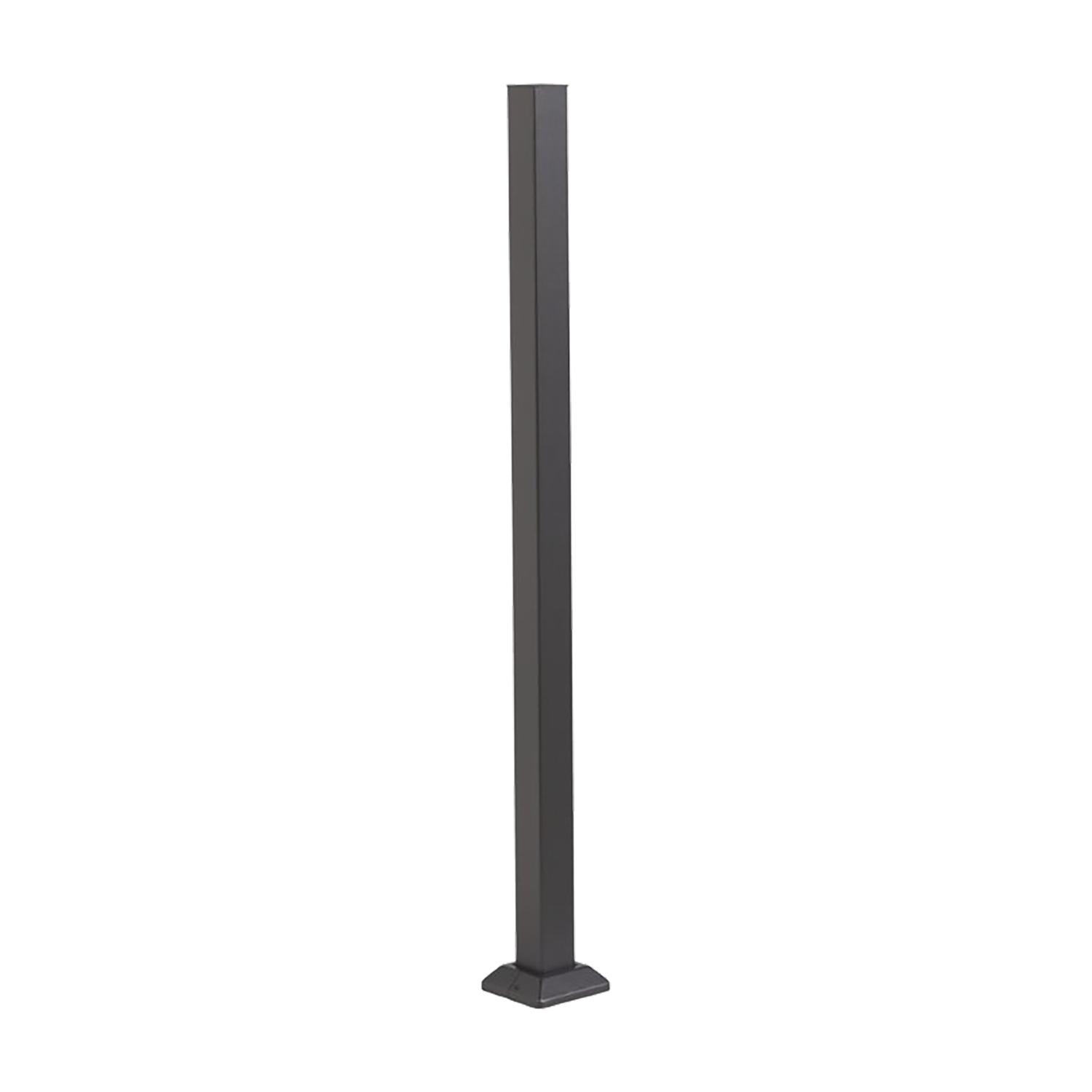 Fortress Fe26 Post 3" x 45.5" With 5.25" Base Cover Black S