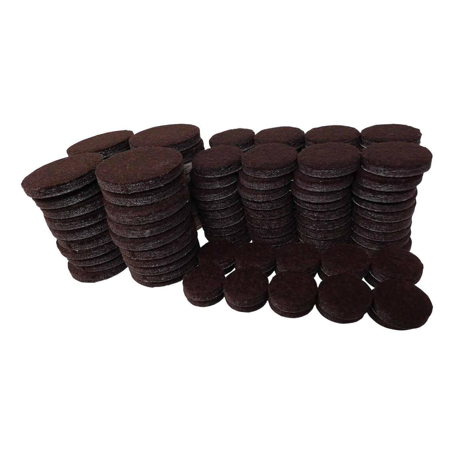 Felt Gard Heavy Duty Brown Pads Asst Sizes-132/Piece