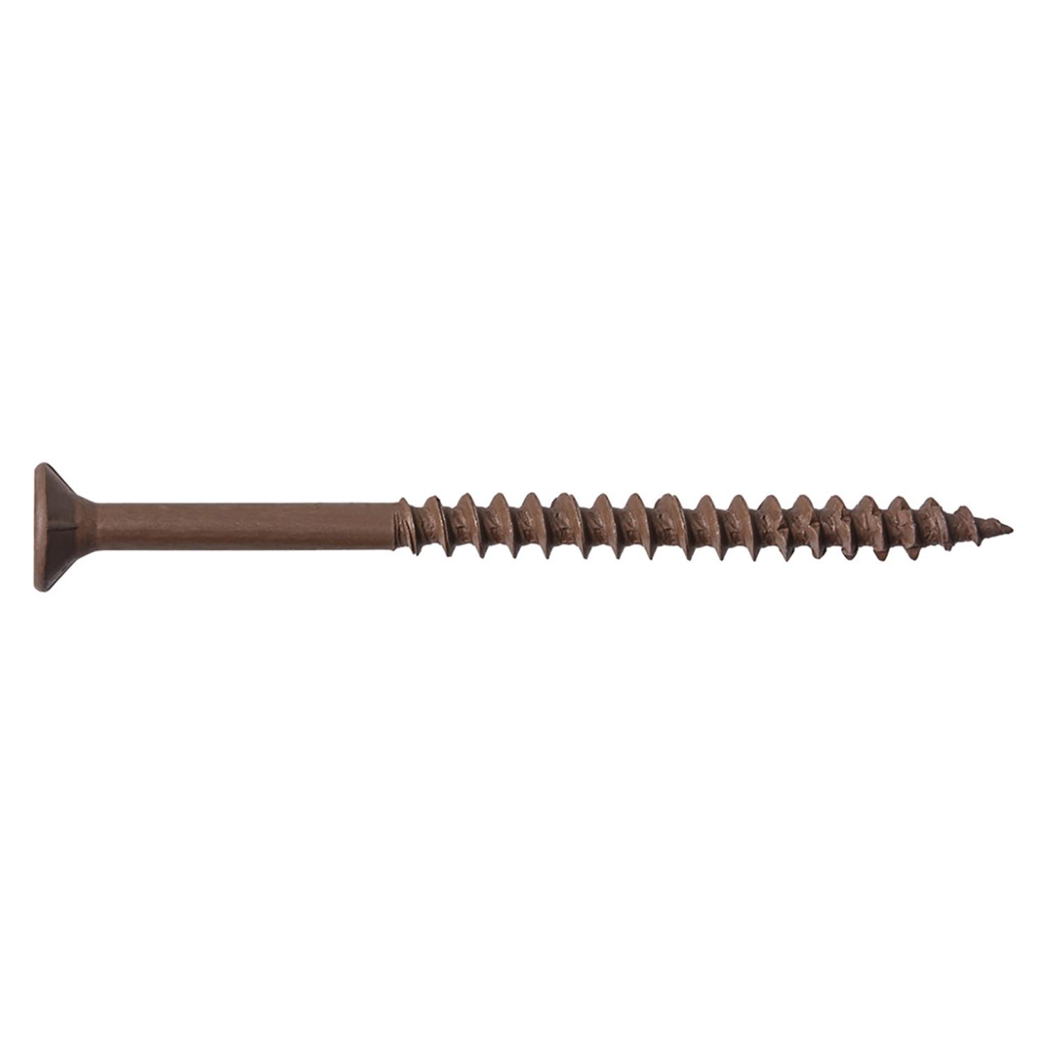 #8 x 3 Flat SOC UNC Deck Screw-Cedar-100/Box