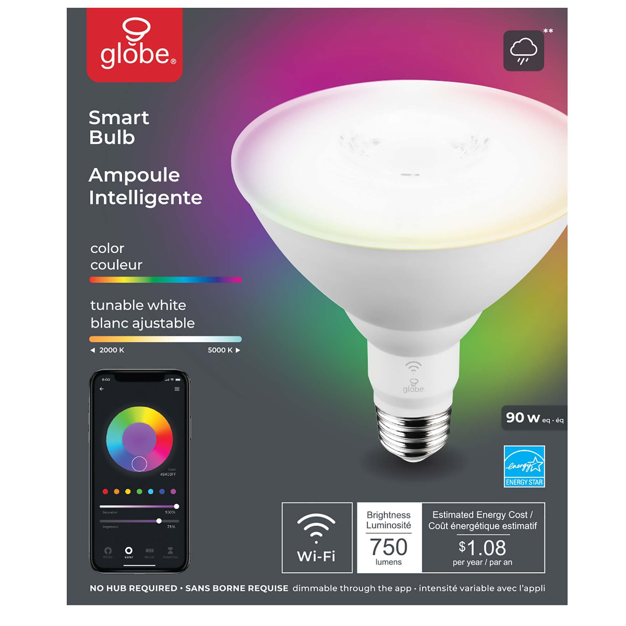 Globe Smart PAR38 9W RGB LED Bulb
