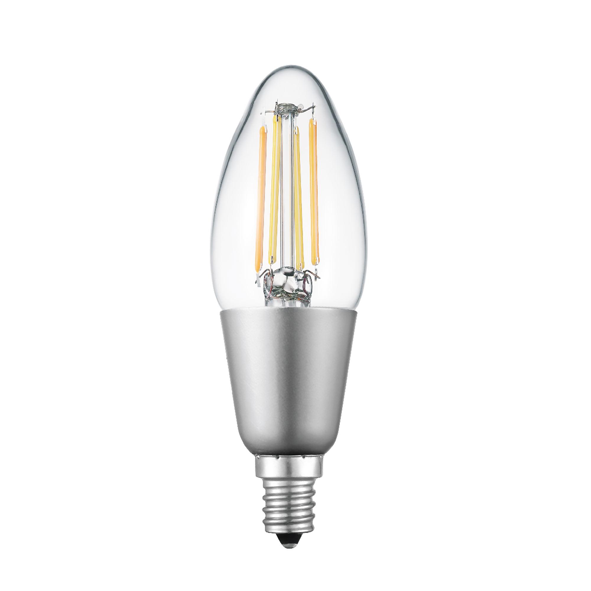 Globe Smart B11 4.5W Tunable White Clear LED Bulb