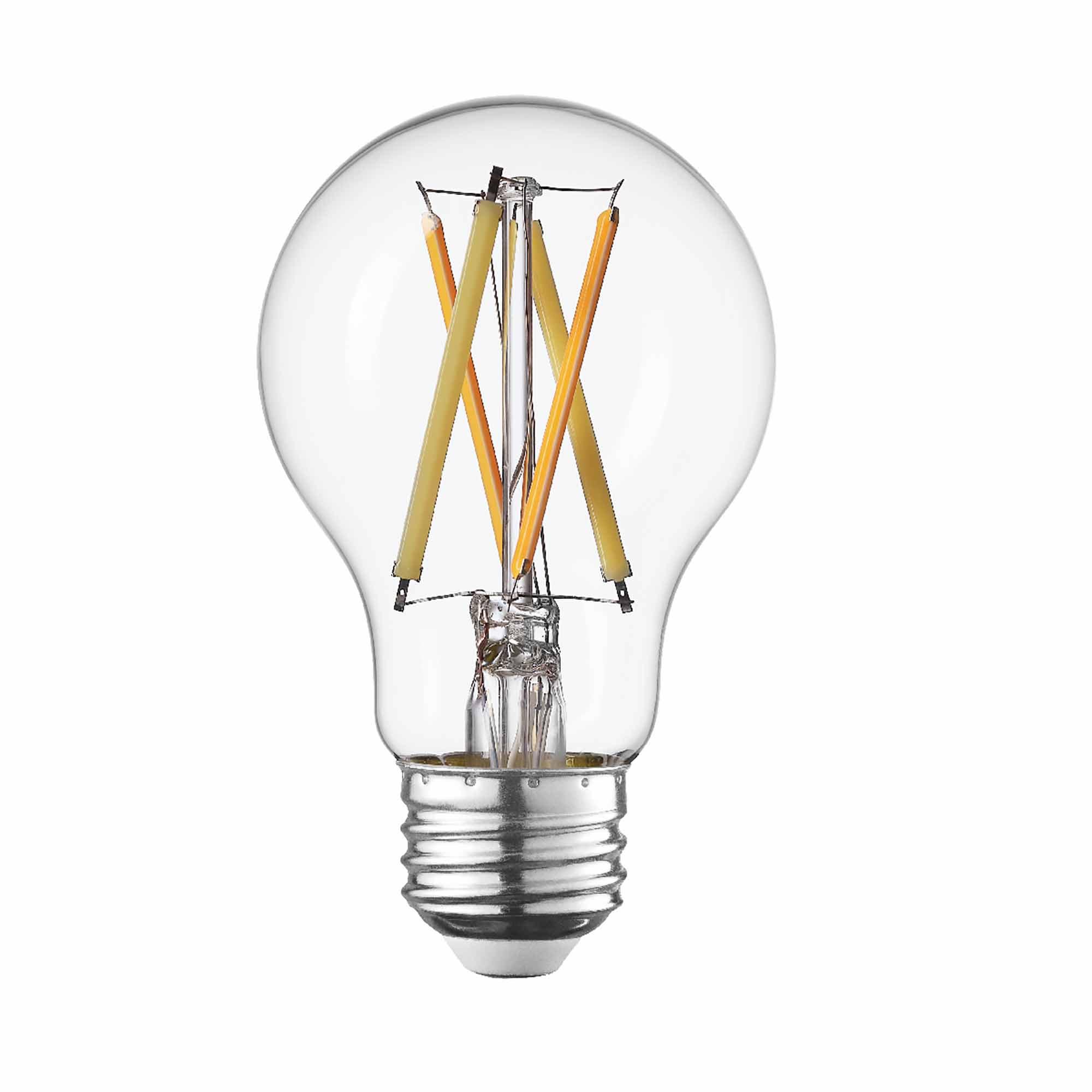 Globe Smart A19 8W Tunable White Clear Filament LED Bulb