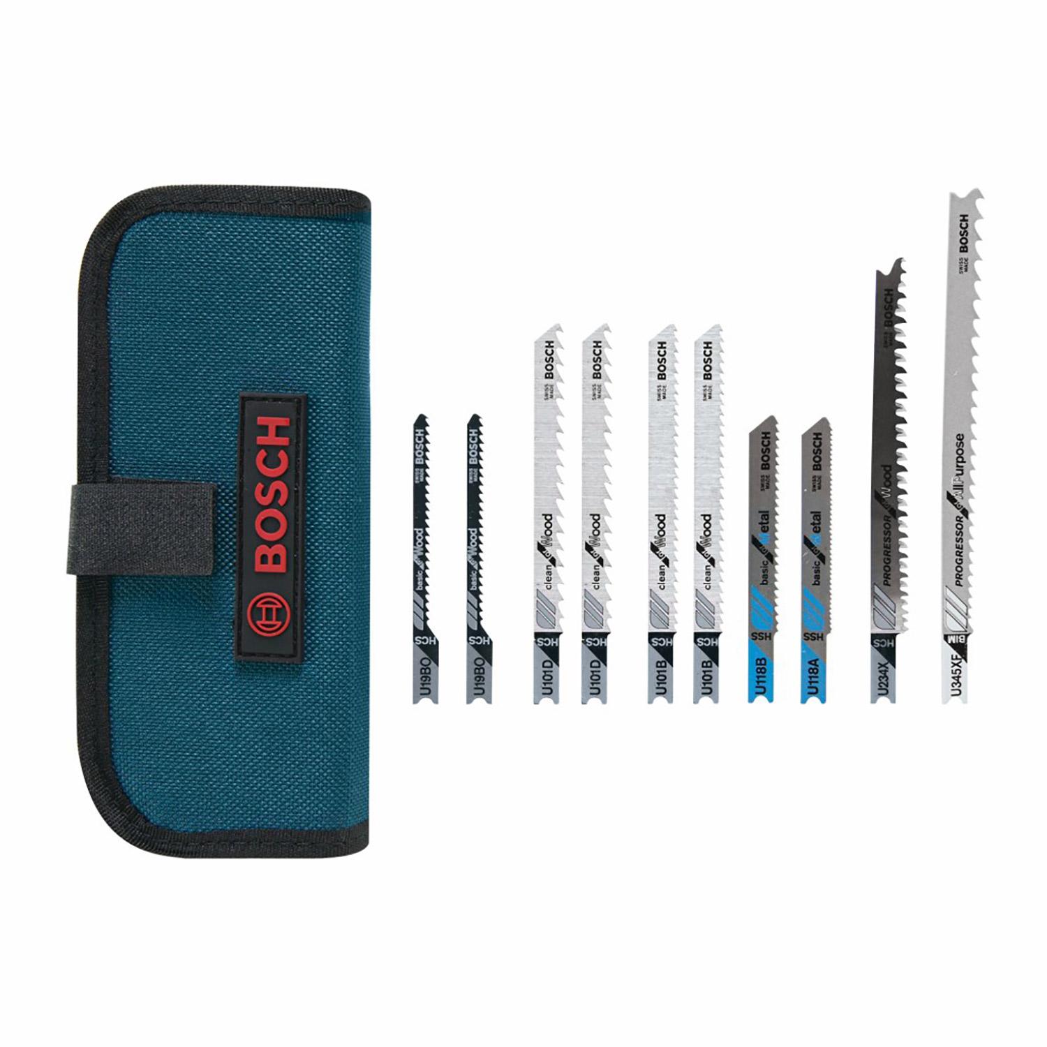 10pc U-shank Multi. Jig Saw Blade Set