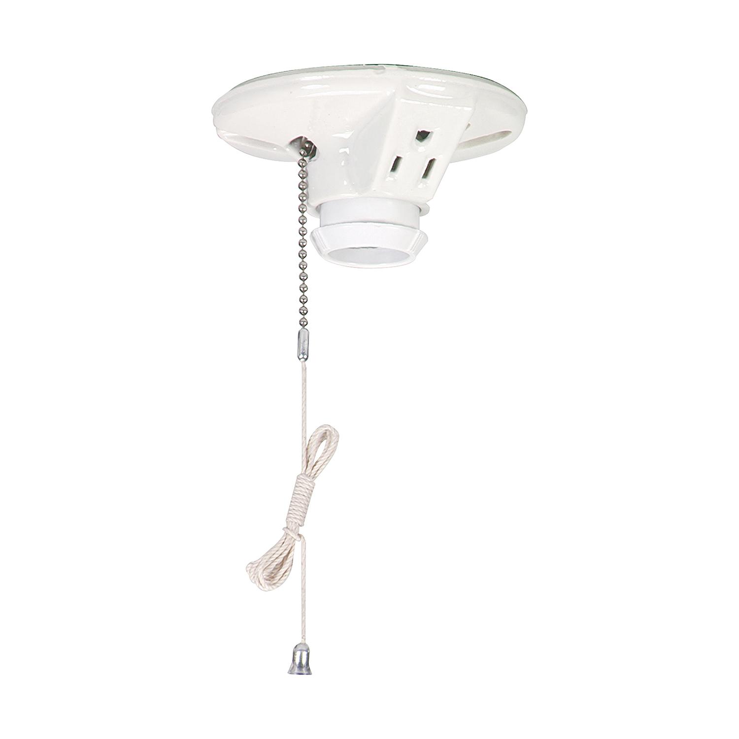 White Ceiling Socket