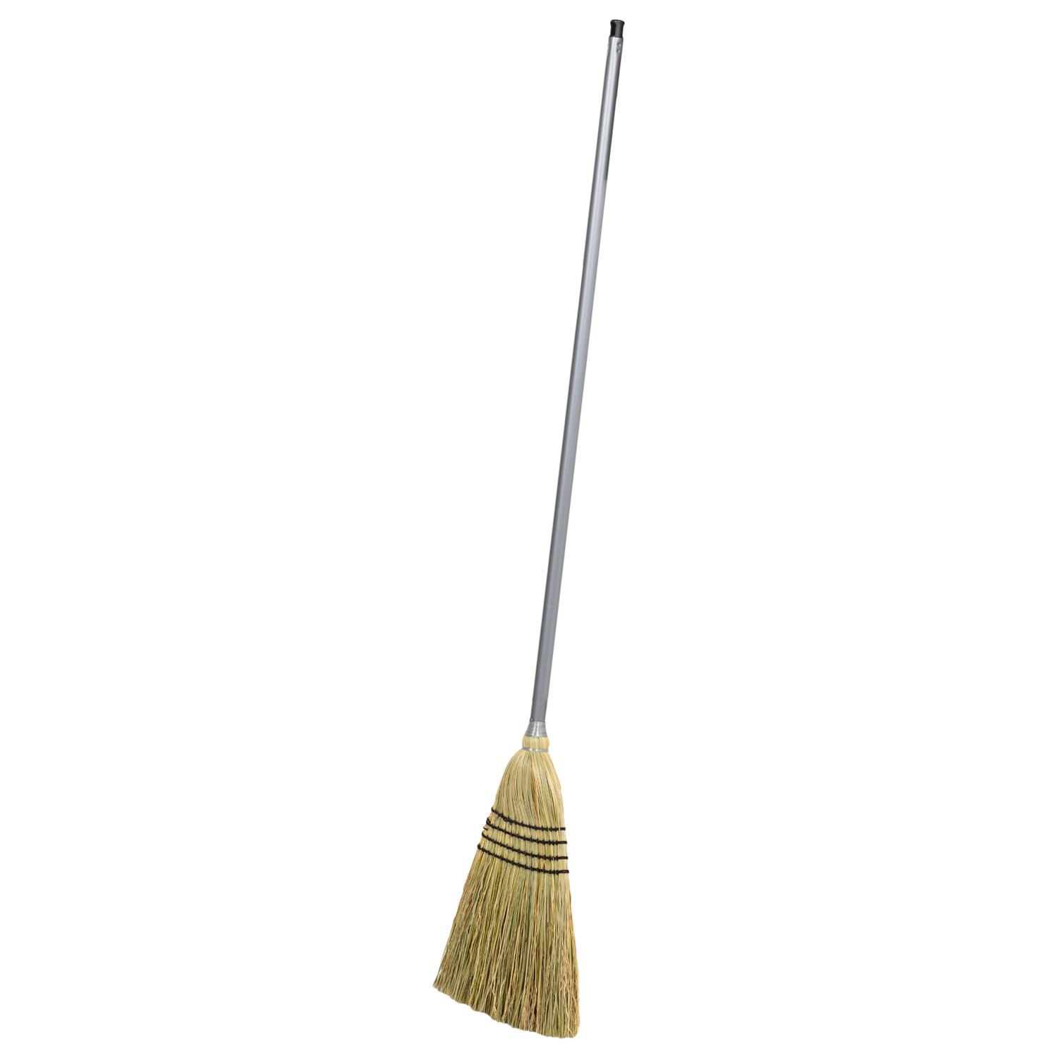 Household Corn Broom With Steel Handle