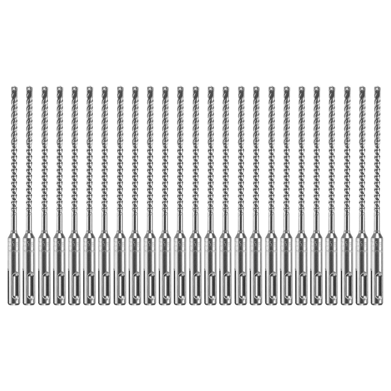 25 Piece 3/16" x 4" x 6-1/2" SDS-plus Bulldog Xtreme Carbide