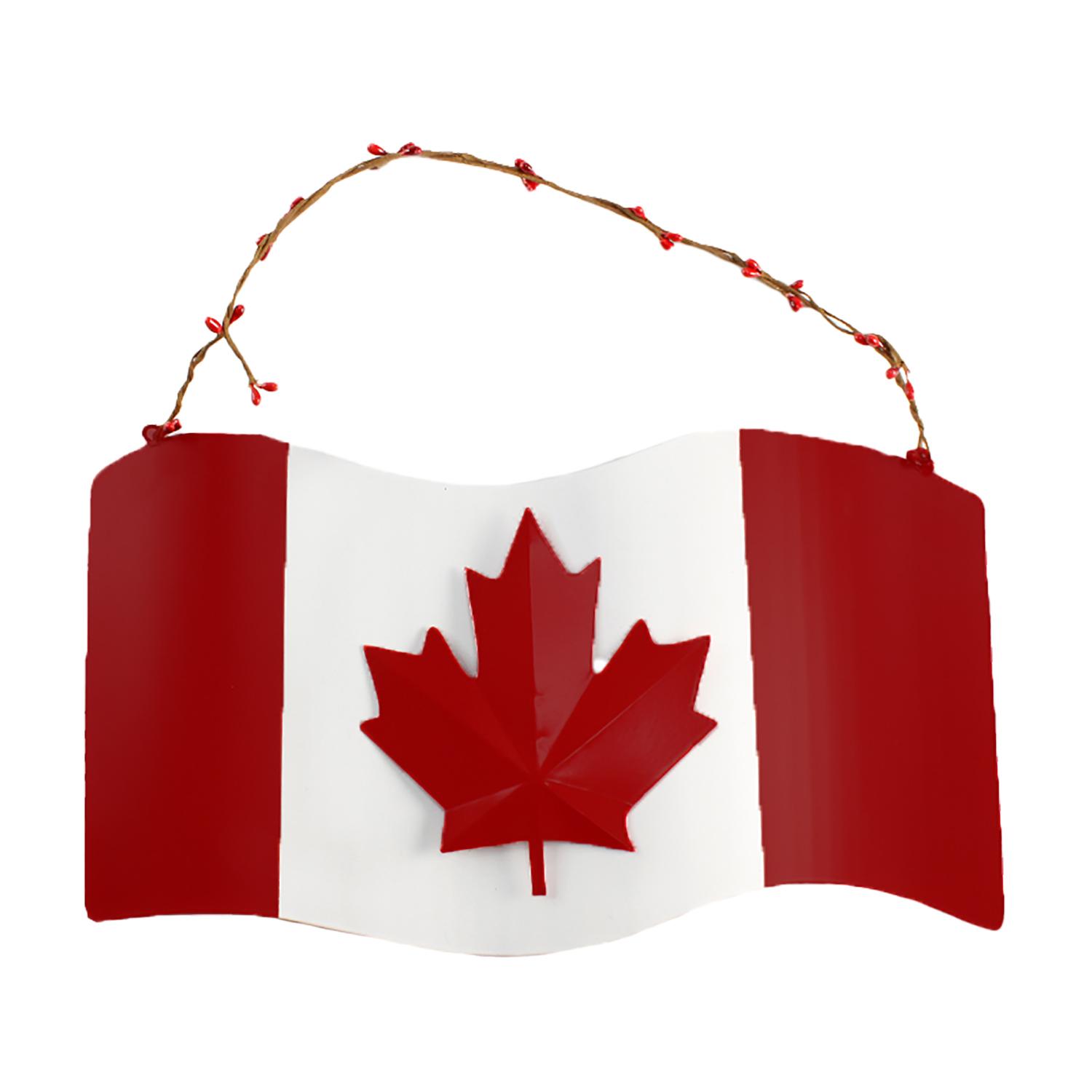12" x 7" Canada Flag Sign