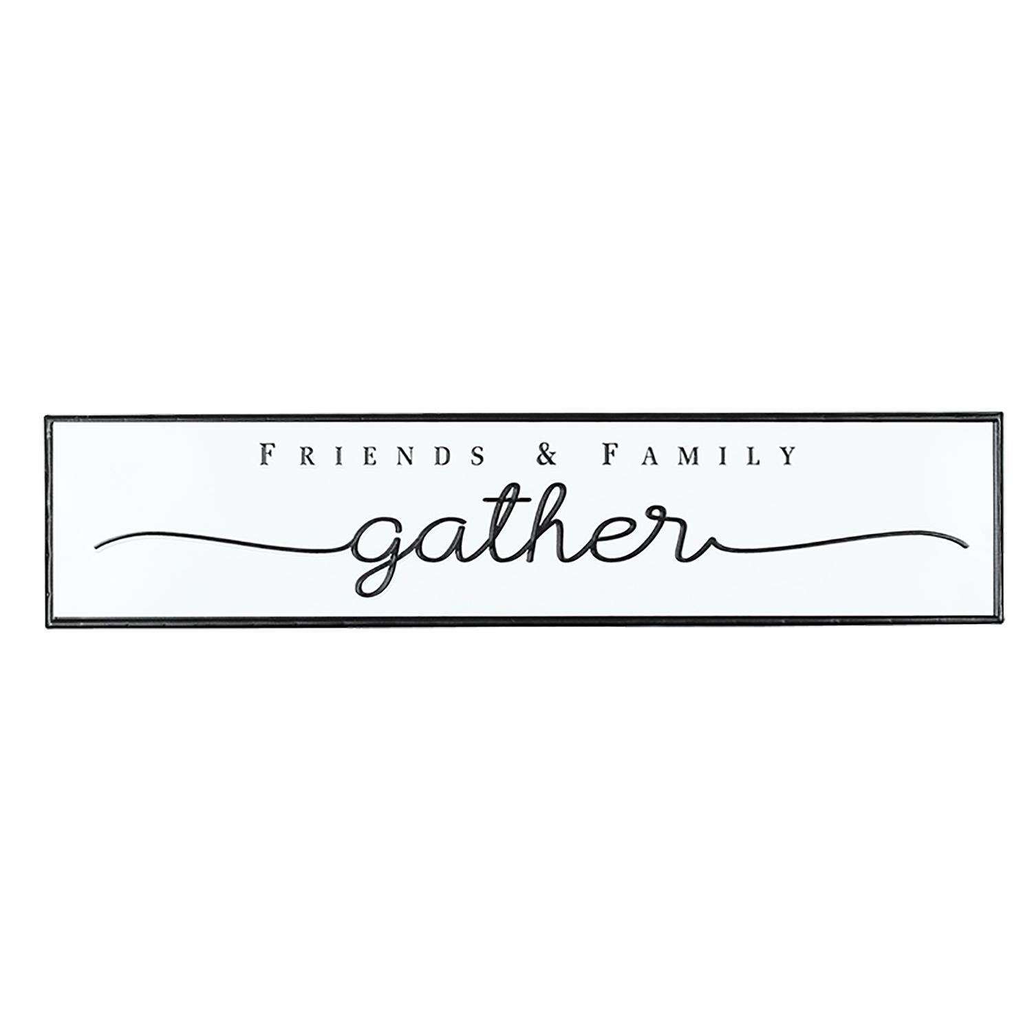 38" x 8" Gather Wall Plaque