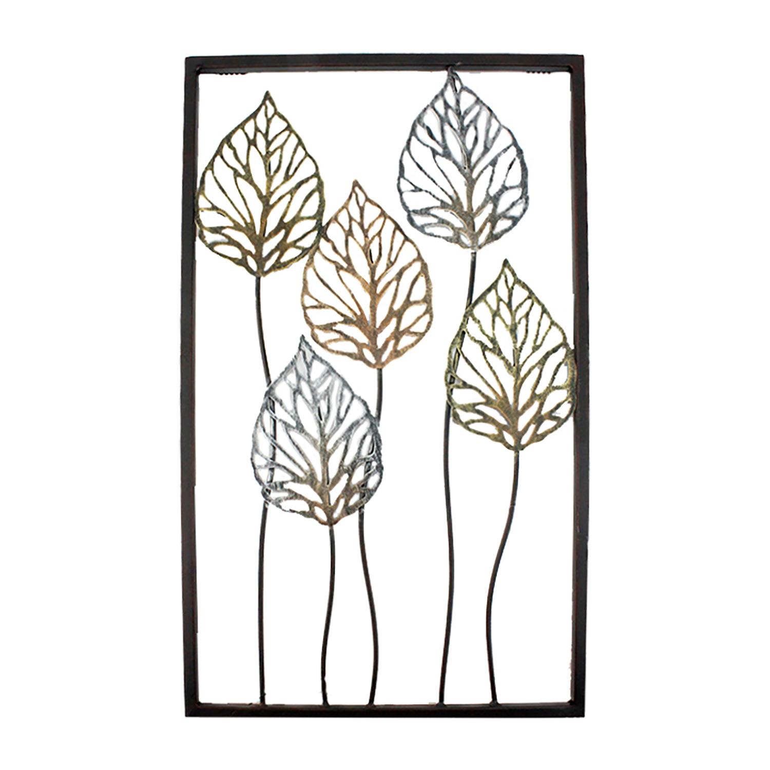 12" x 20" Leaf Wall Art Plaque