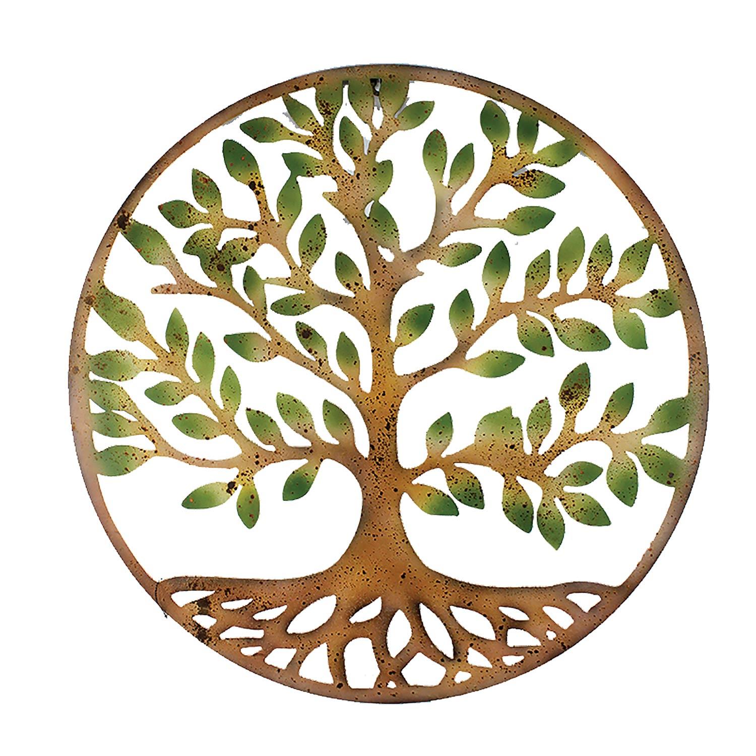 28" Tree Of Life Circle Wall Plaque
