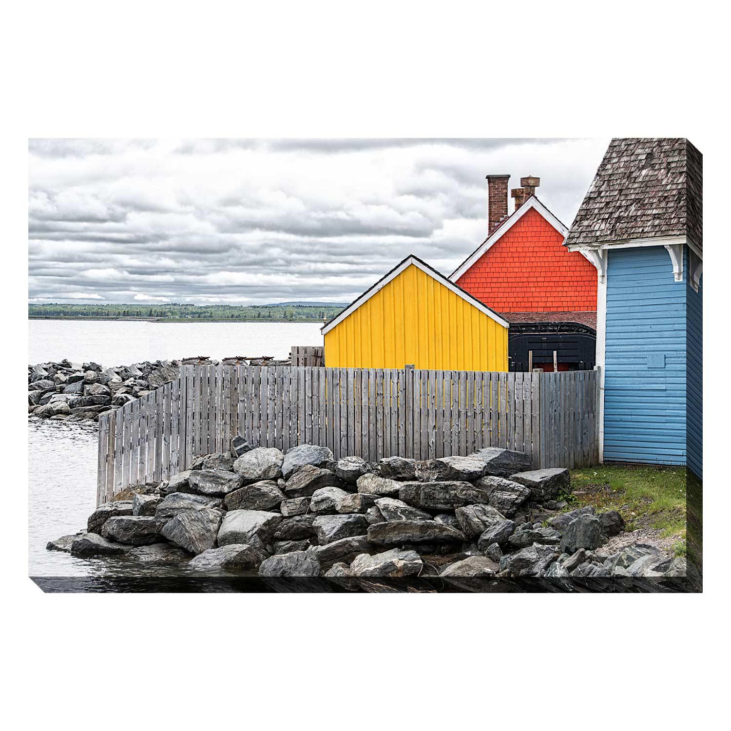 30" x 45" Coastal Geometry Canvas