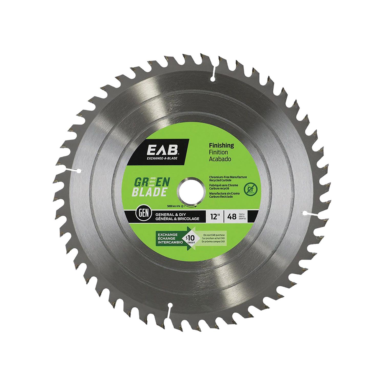 Finishing 12"X48T Green Saw Blade