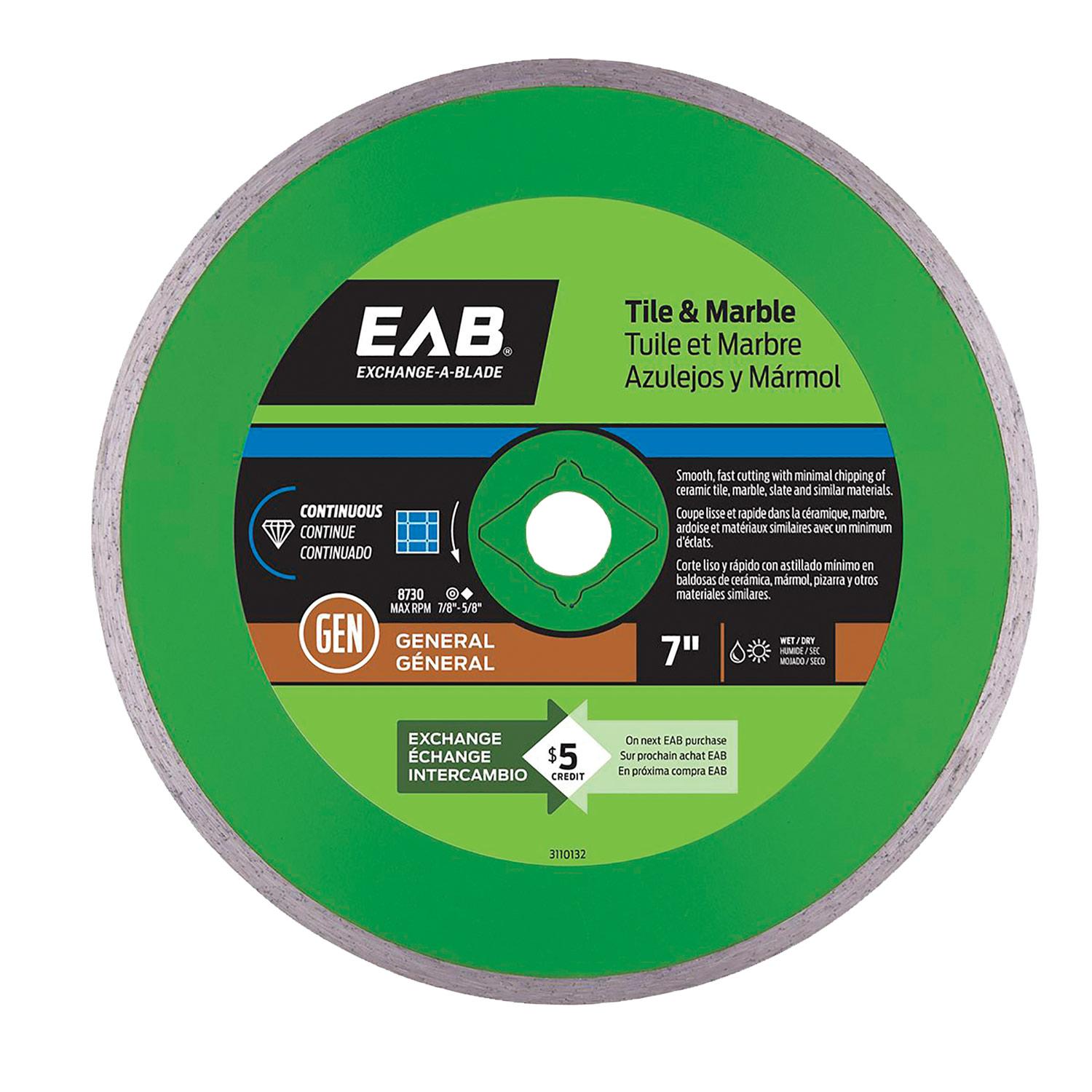 7" Continuous Diamond Blade