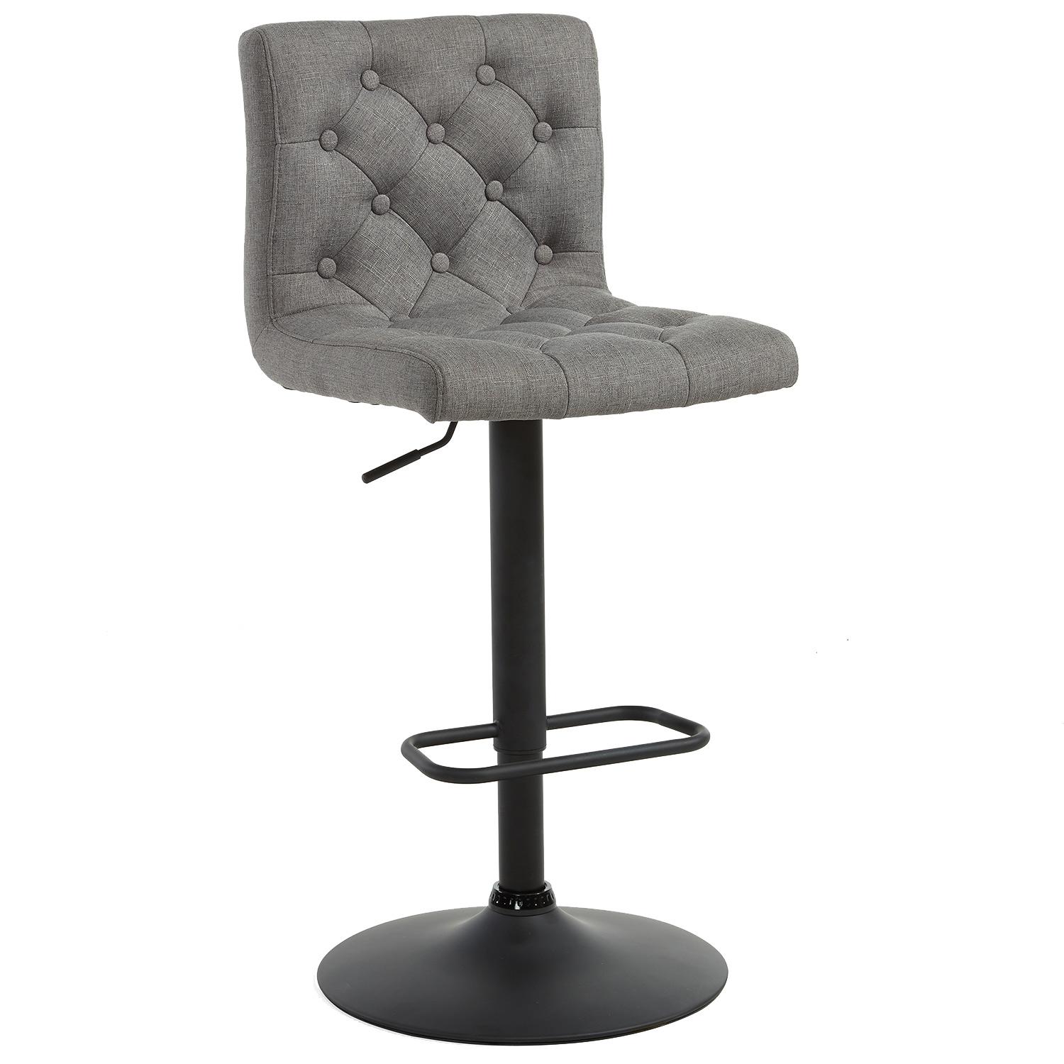 Grey Dex Air Lift Swivel Bar Stool-2/Pack