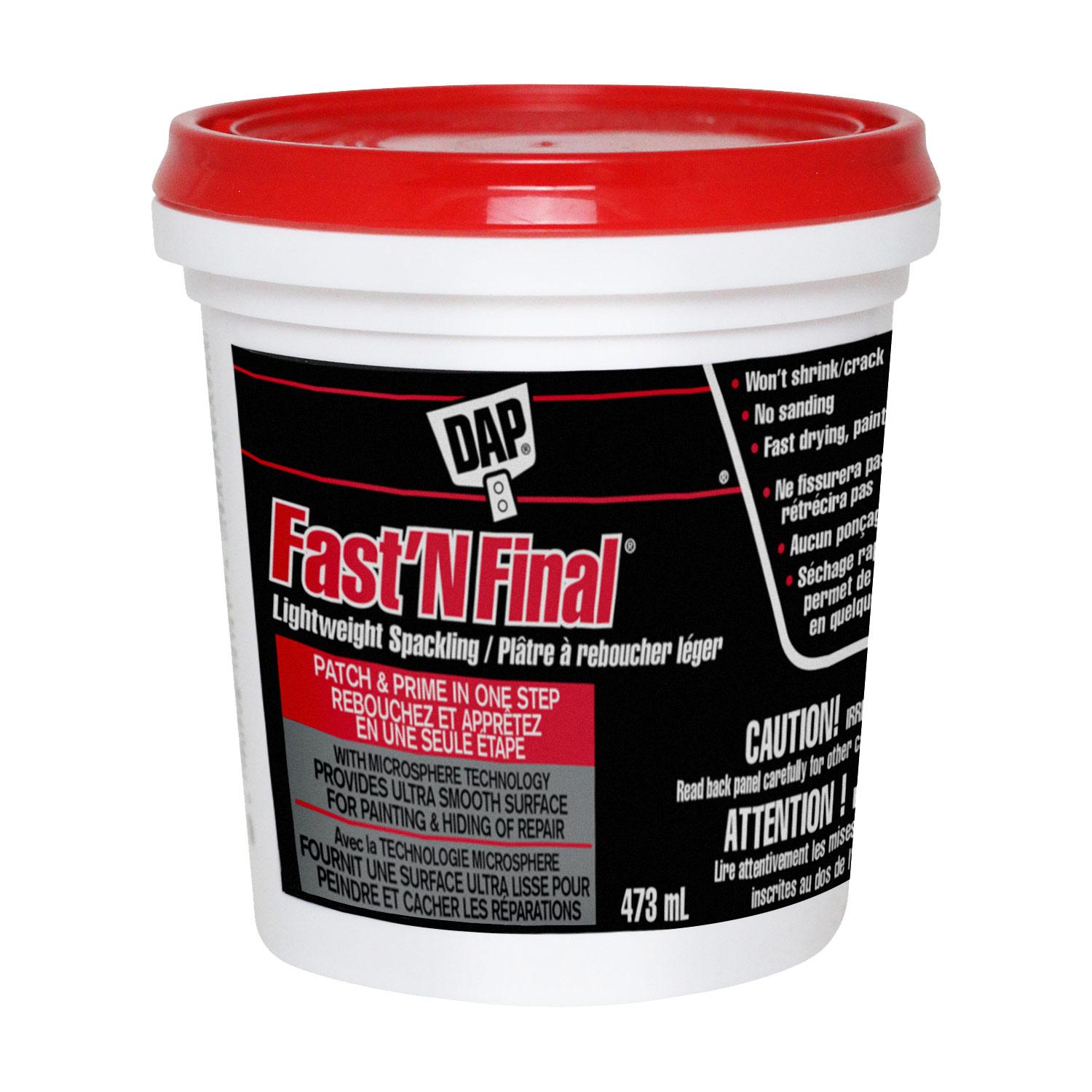 DAP Fast'N Final Lightweight Spackling 473mL