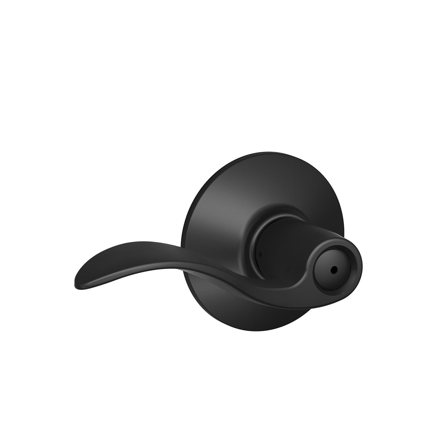 Accent Privacy Lever-Matte Black