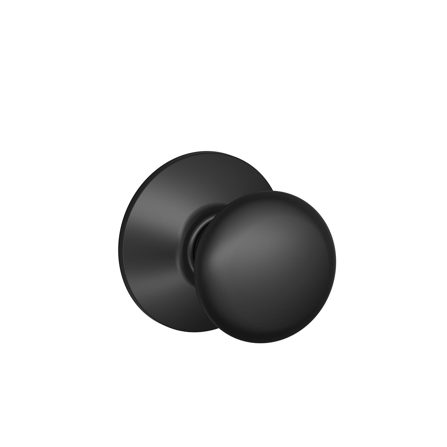 Plymouth Passage Knob-Matte Black