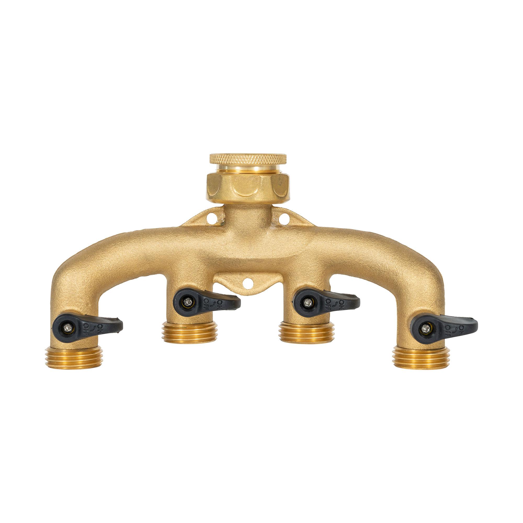 PROFlow Brass Four-Way Tap Connector