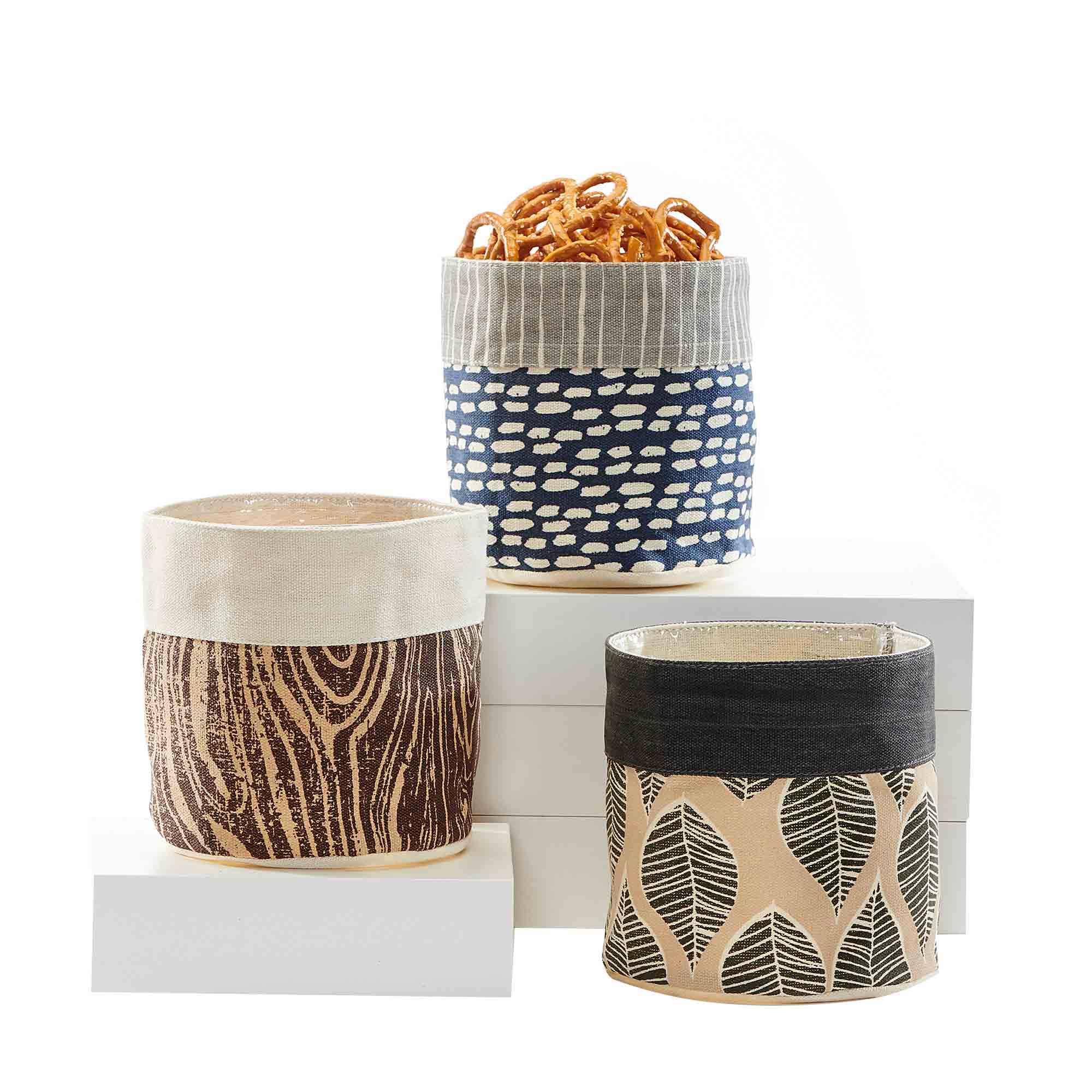5.5" Blue Collapsible And Washable Planters