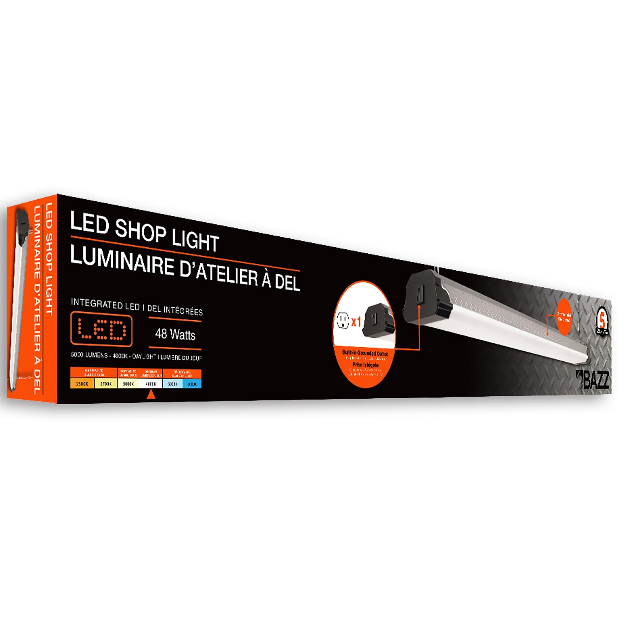 46" 4000K 5000L LED Shoplight Chrome Metal