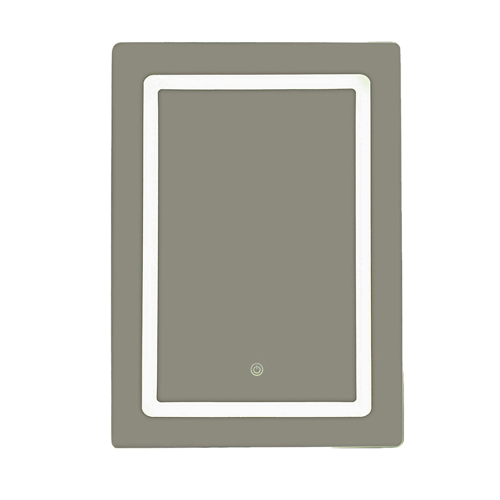 24" x 36" LED Battery Operated Frameless Mirror