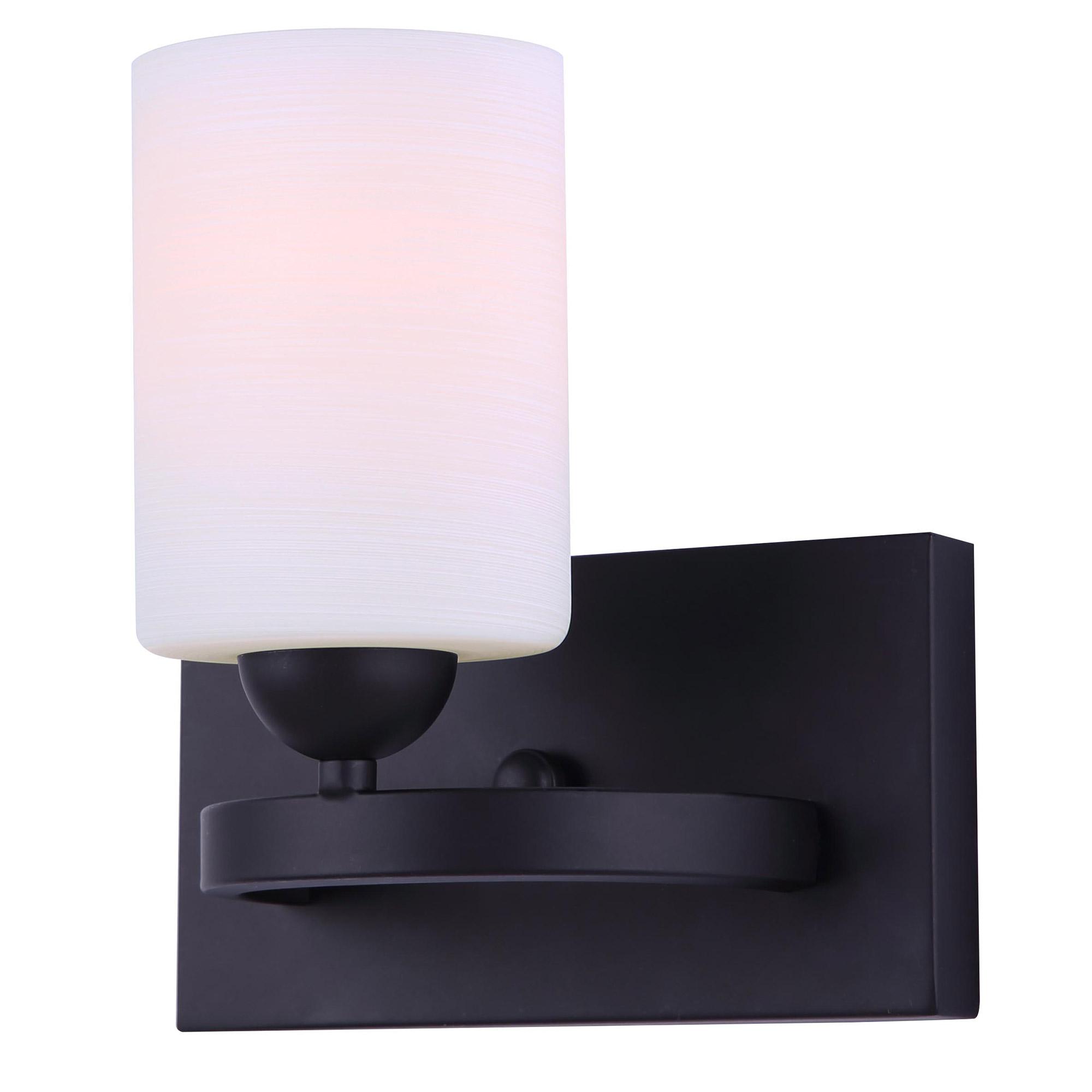 Hampton 1-Light Black Vanity Fixture