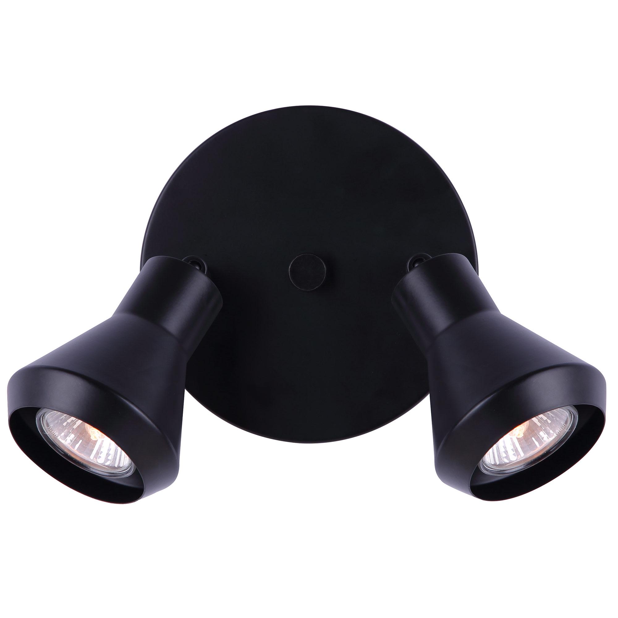 Byck 2-Light Canopy Fixture - Black