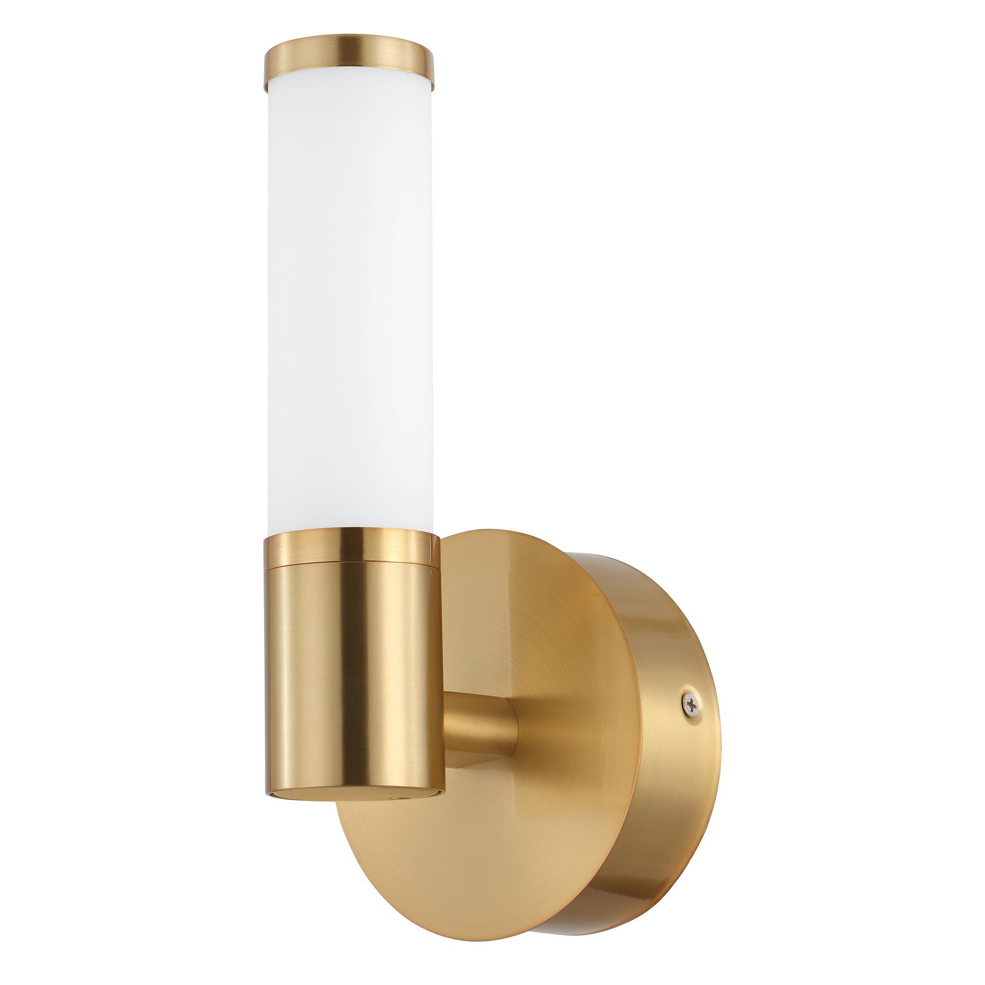 Palmera Led 1-Light Brushed Gold Wall Fixture