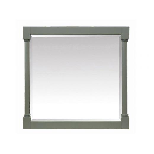 36" Grey Painted Mirror