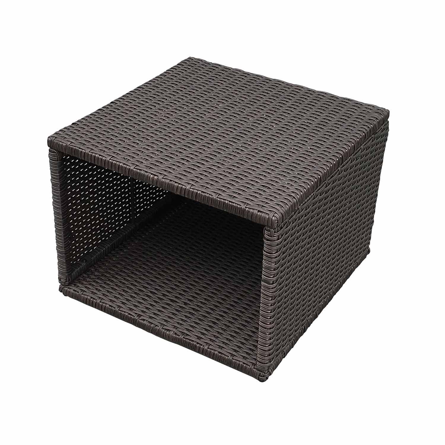 Table latérale – mobilier ceinturant de spa carré