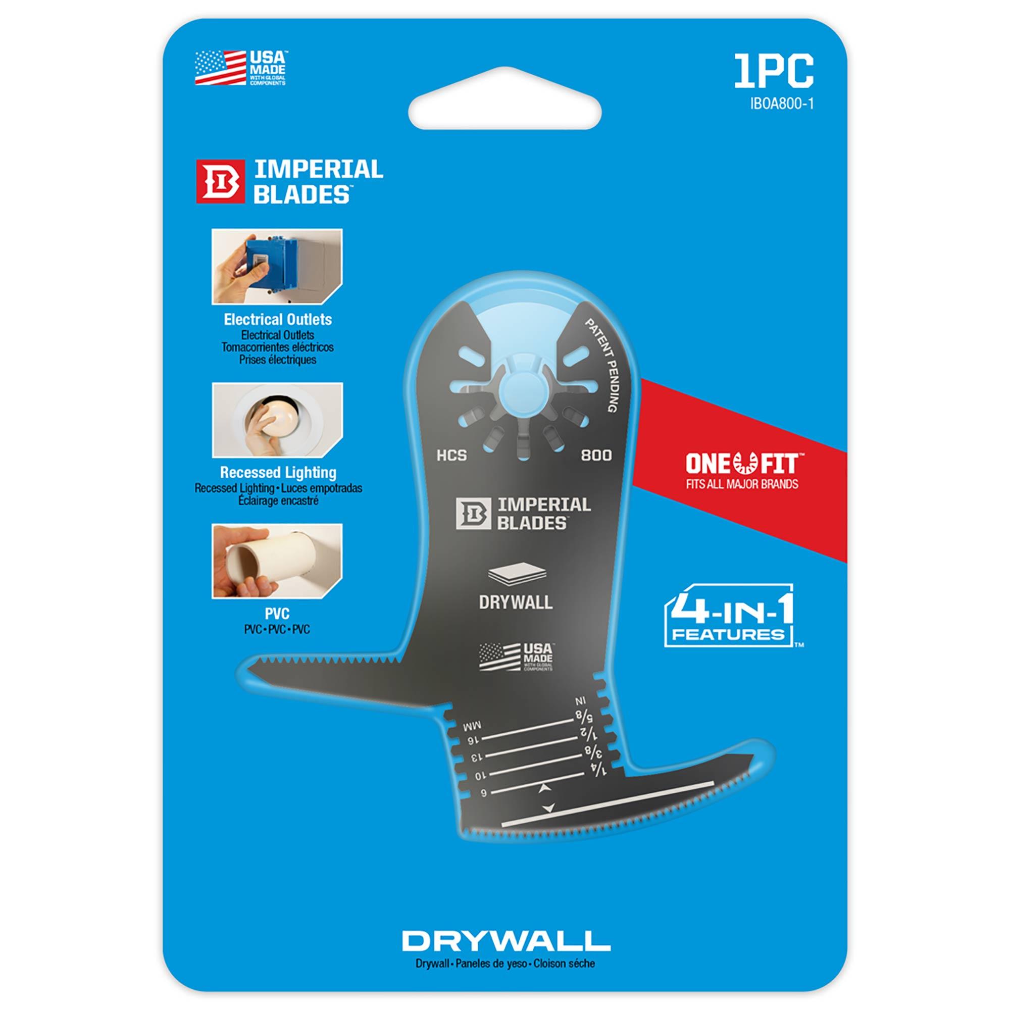 One Fit 4-In-1 Features Drywall Blade
