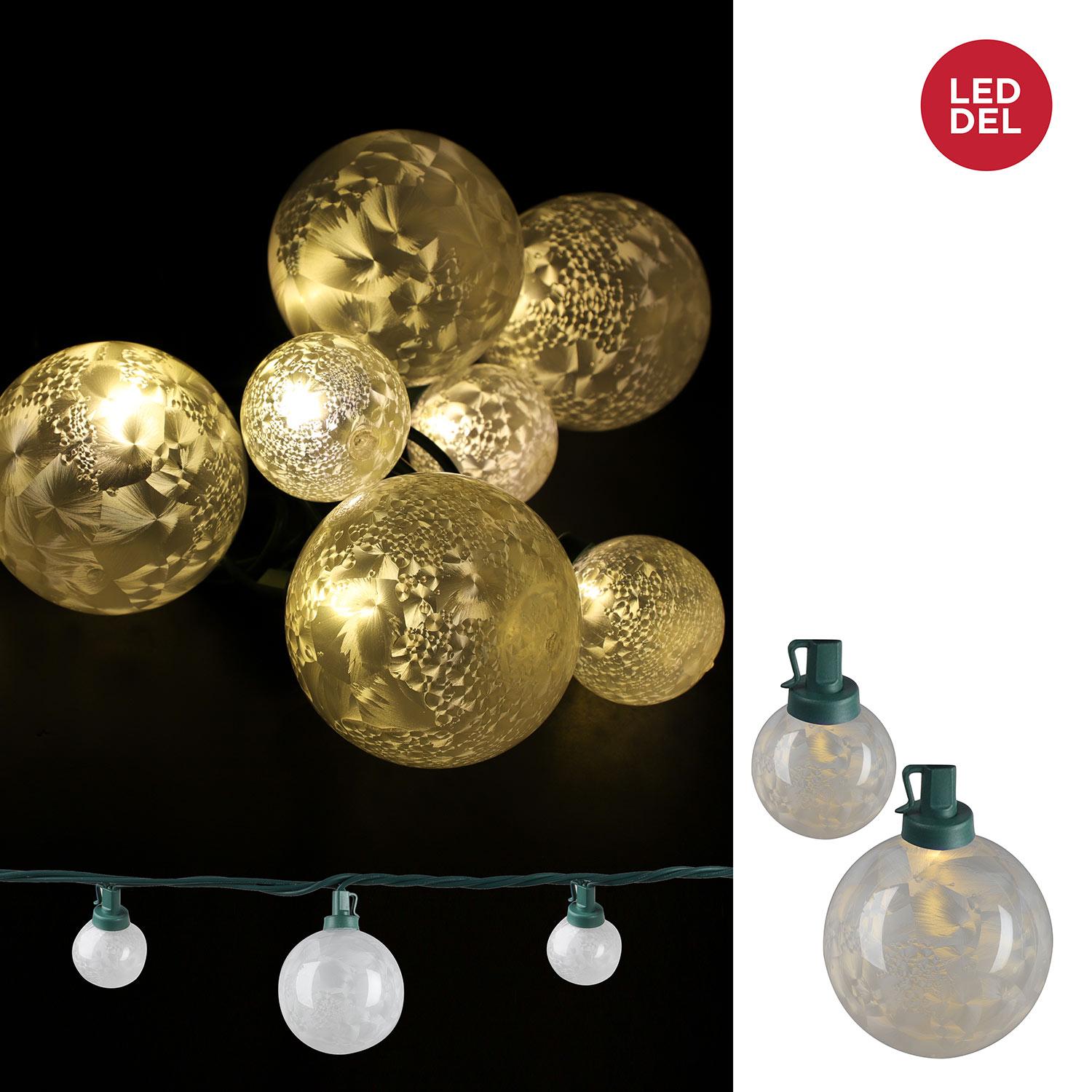 G40 & G60 Mix LED Light Set with 25 Warm White Lights