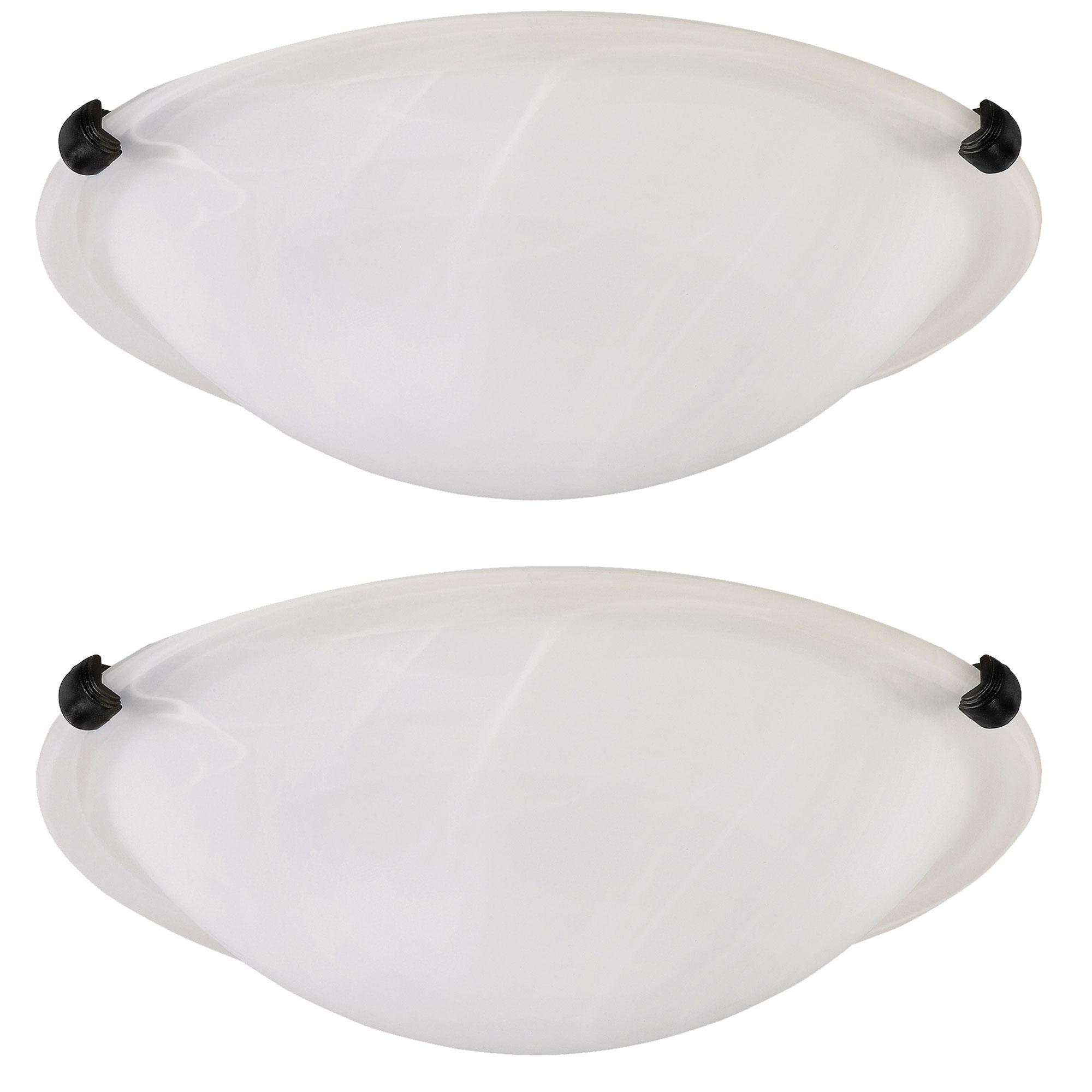 Signature 12" Flush Mount Black Clip 2-Pack