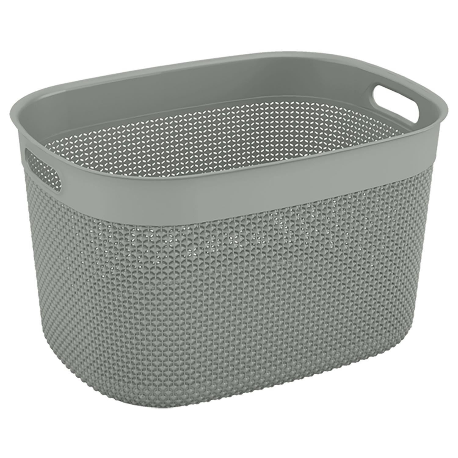Extra Large Purl Grey Basket 30L