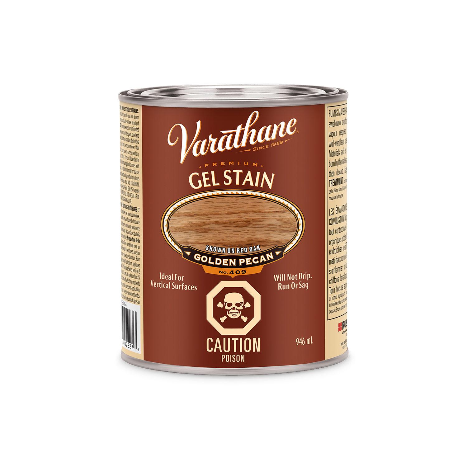 Varathane Premium Gel Stain, Golden Pecan, 946mL