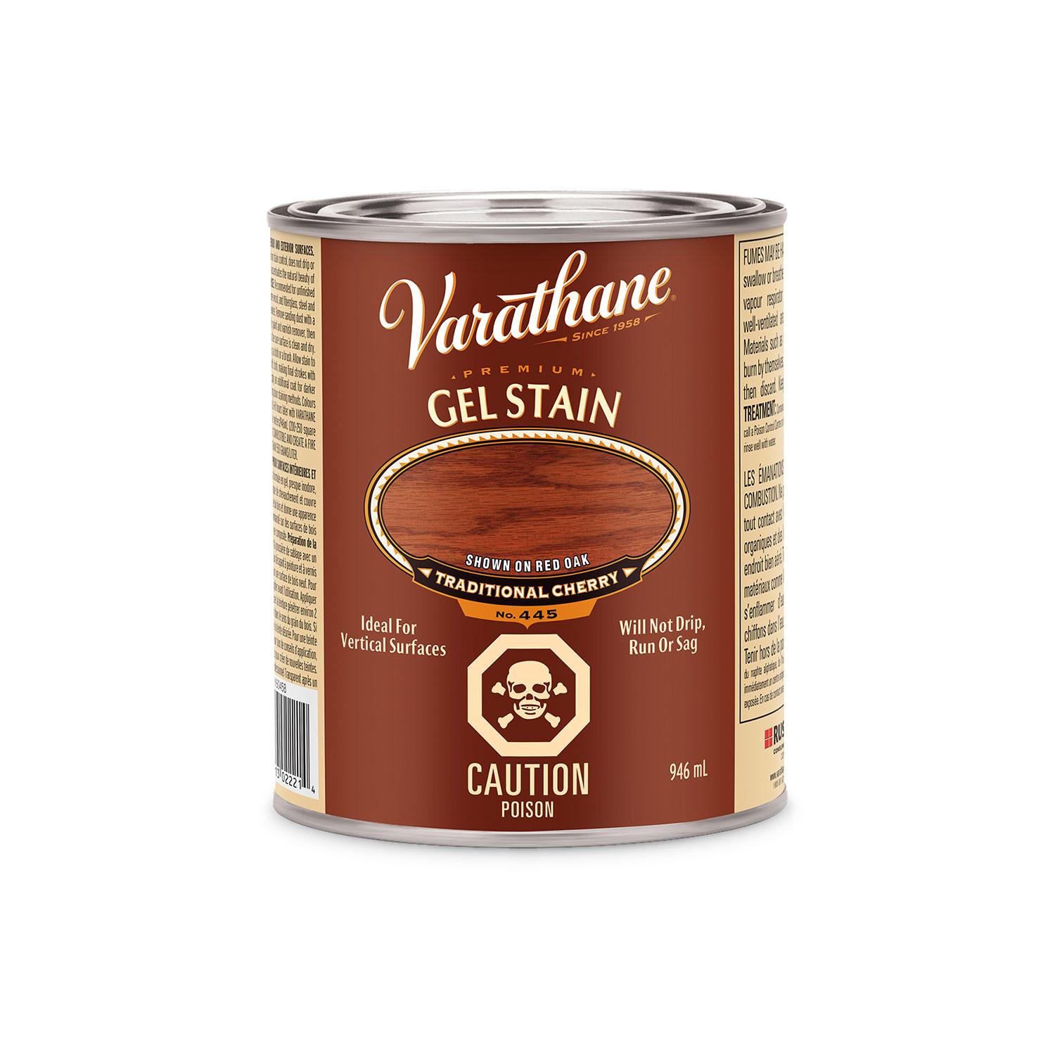Varathane Premium Gel Stain, Traditional Cherry, 946mL