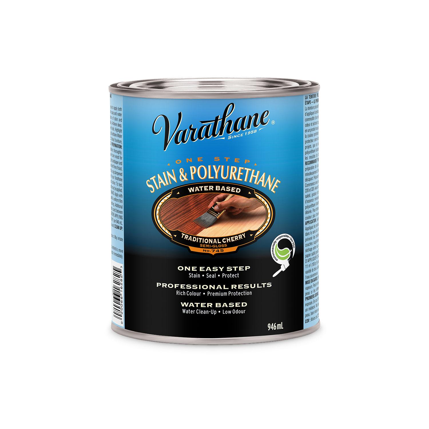 Varathane Stain & Poly, Traditional Cherry, 946 mL
