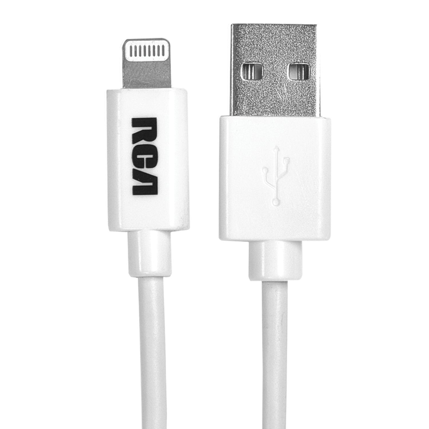 3' White Lightning Connector x USB Power-Sync Cable