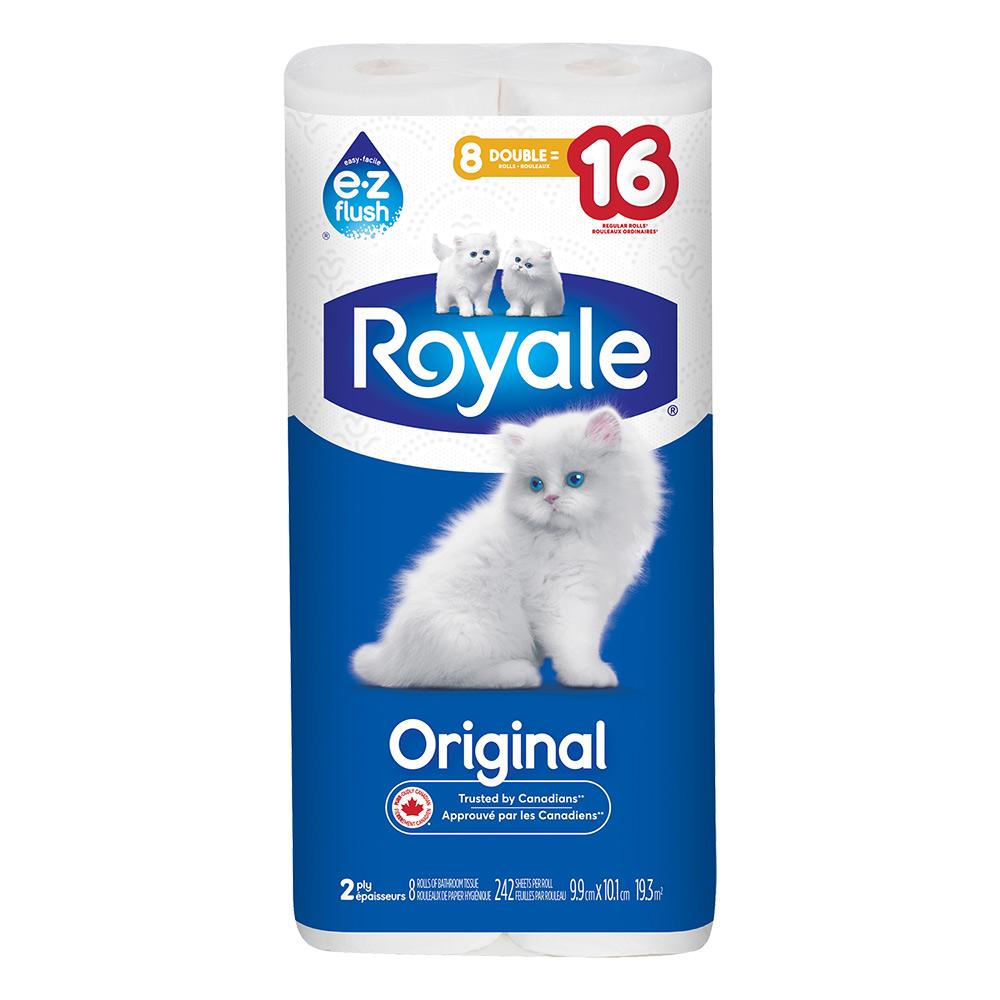 8 Roll 2 Ply Double Bath Tissue