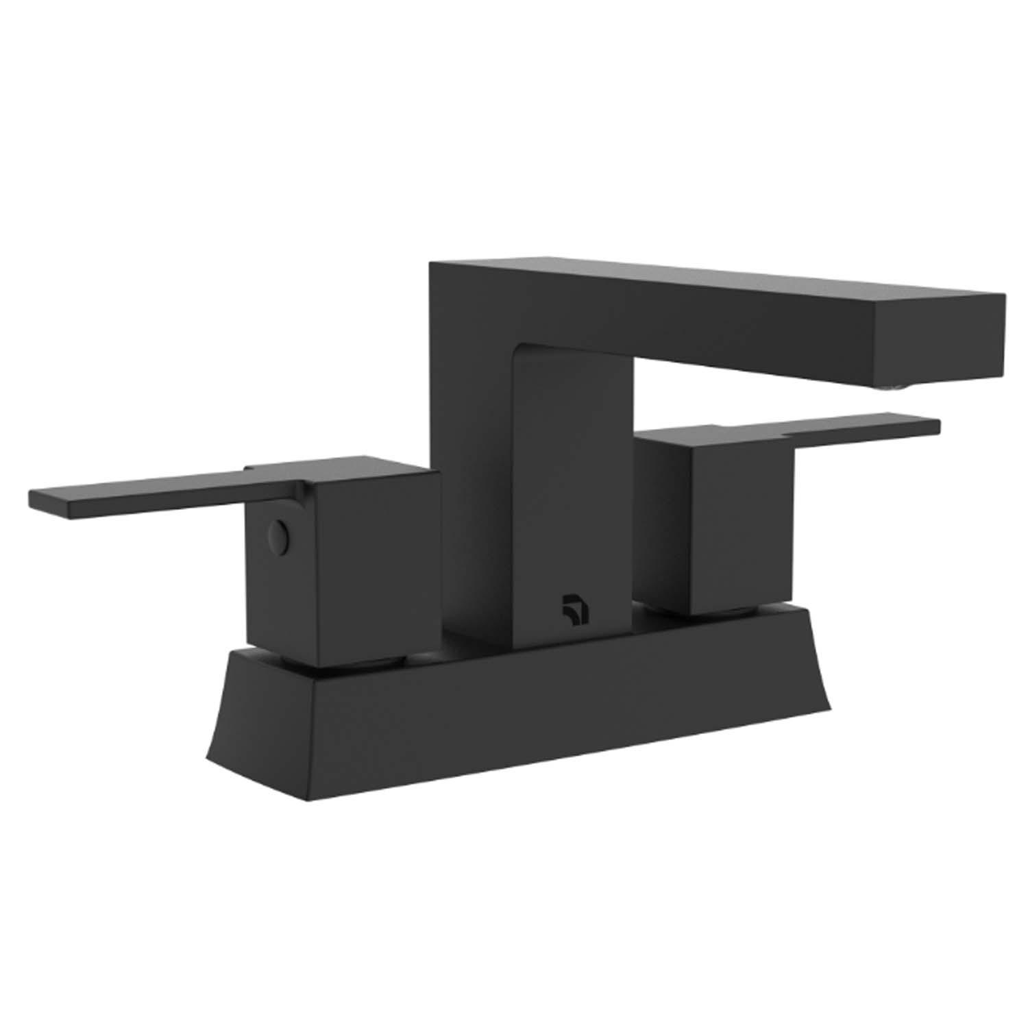 Quadrato 2-Handle Lavatory Faucet-Matte Black